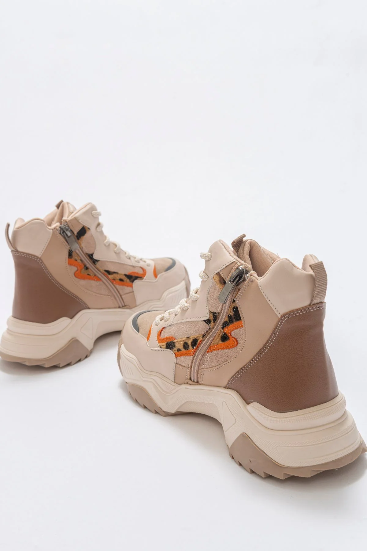 Olivia - Beige Patterned Sport Boot (Women) - Image 5