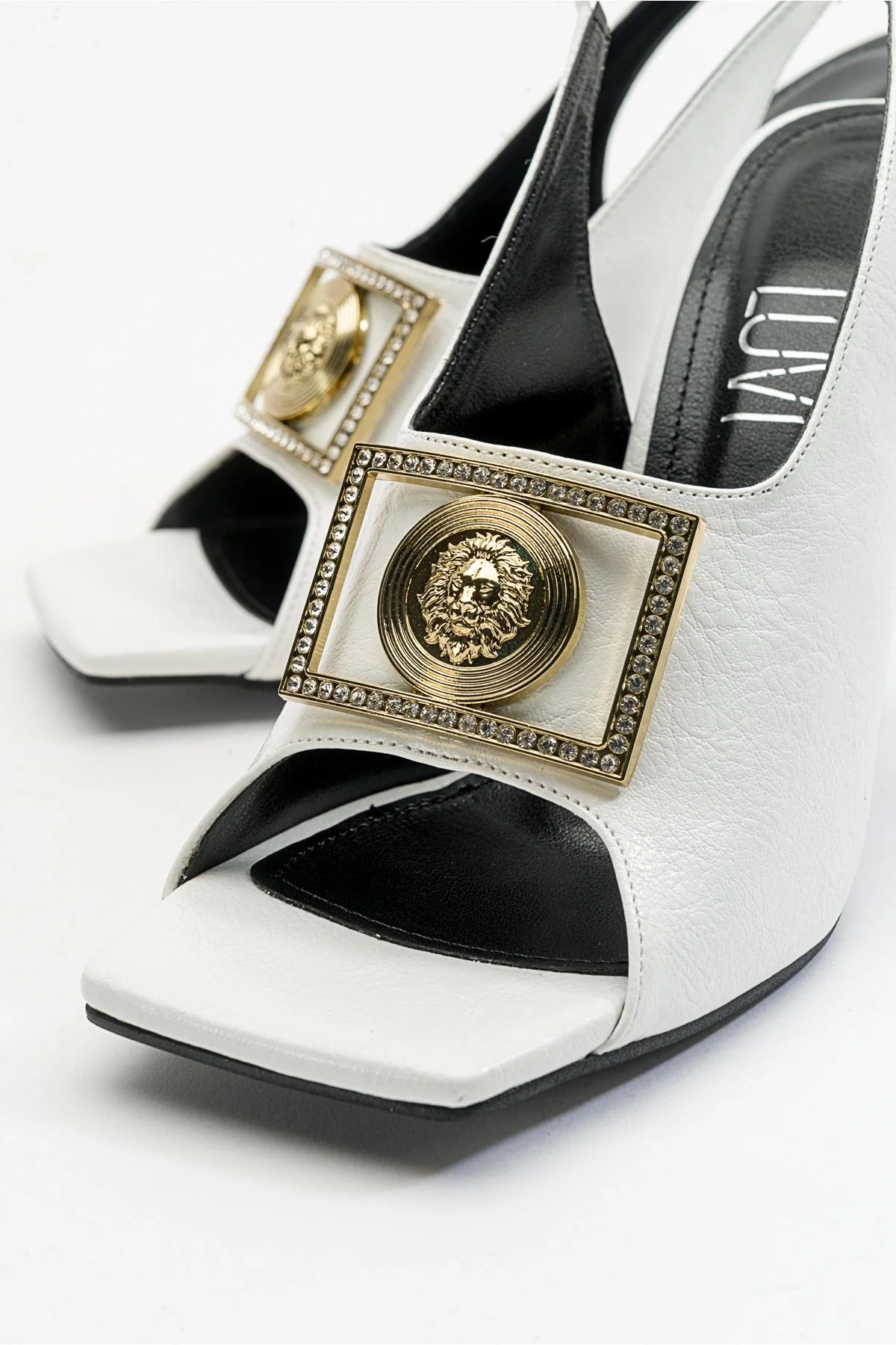 Olney - White Heeled Shoe (Women) - Image 3