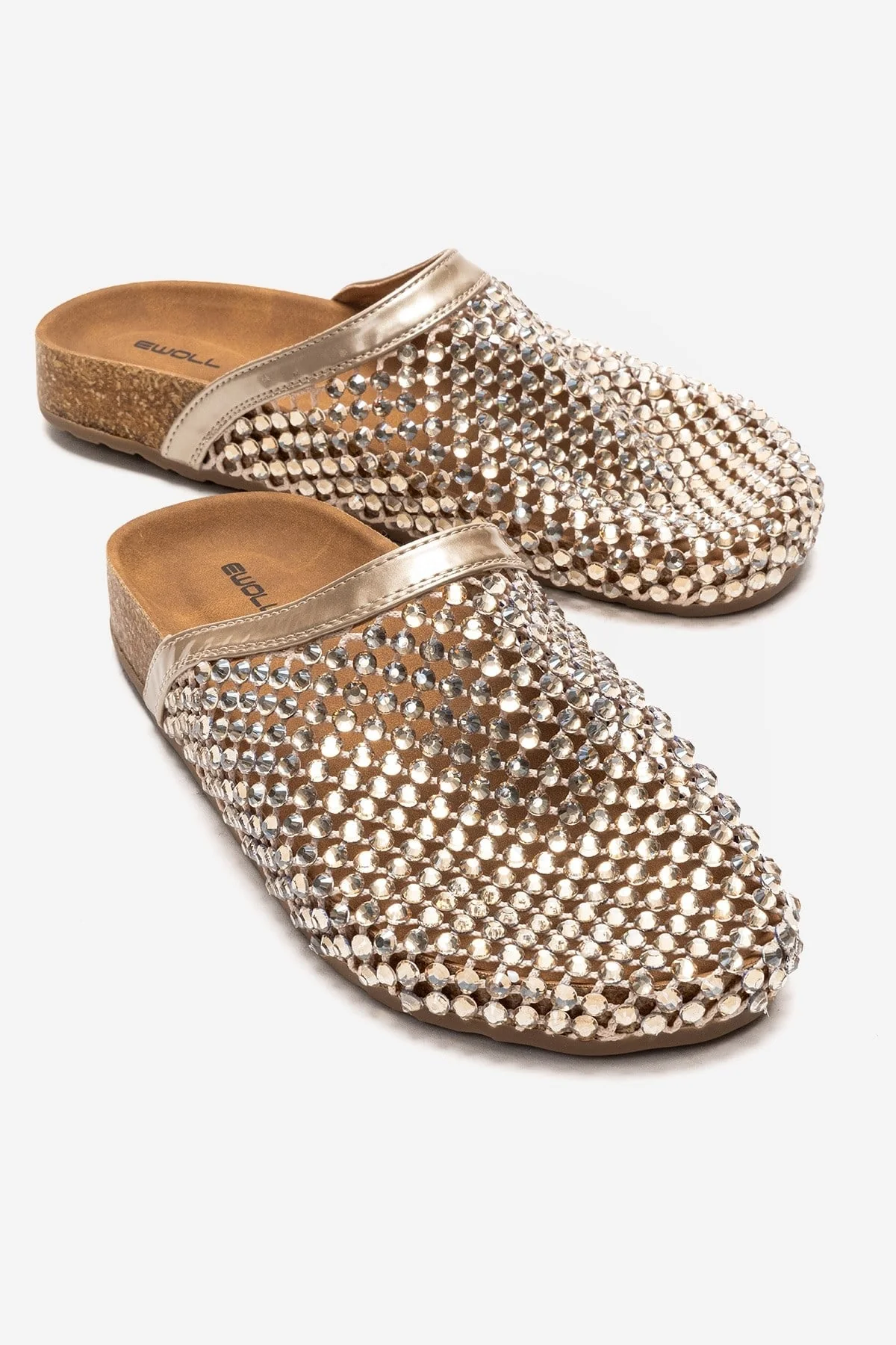 OLVEN - Gold Transparent Slide (Women)