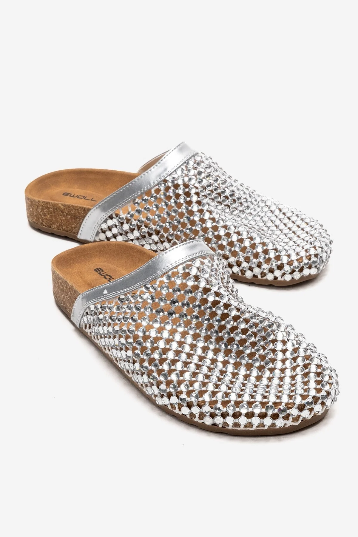 OLVEN - Silver Transparent Slide (Women)
