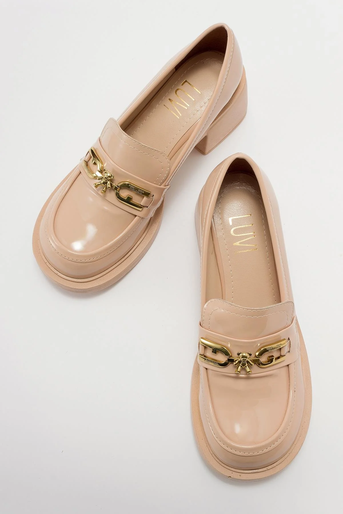 Omera - Beige Patent Shoe (Women) - Image 3