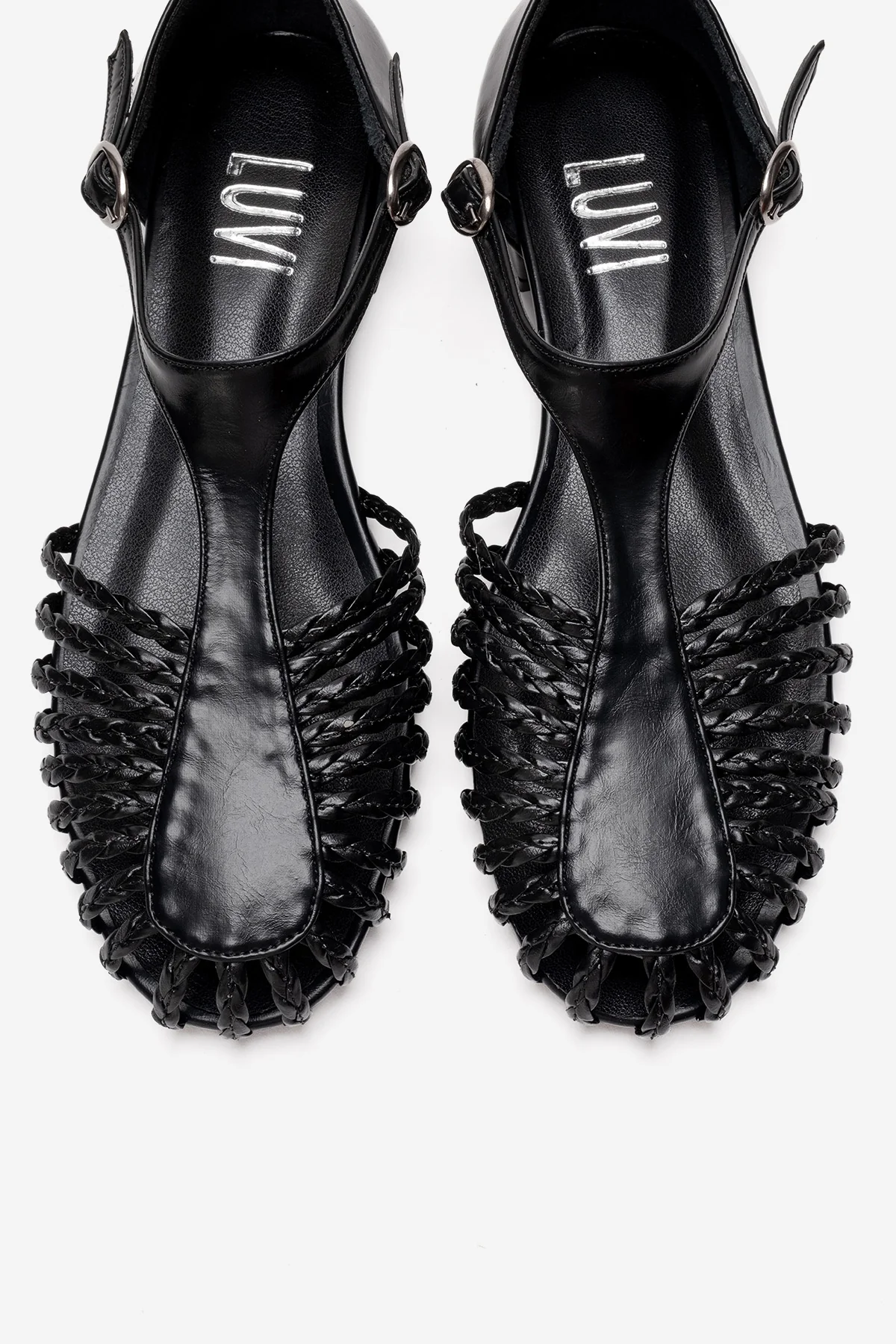 ONOS - Black Woven Detail Sandal (Women) - Image 2
