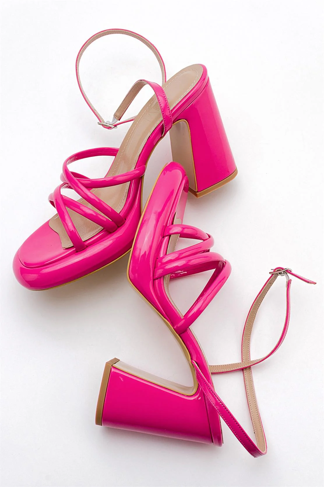 Oppe - Fuchsia Patent Platform High-Heel Shoe (Women) - Image 2