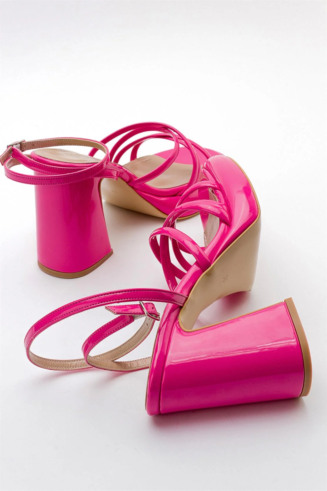 Oppe - Fuchsia Patent Platform High-Heel Shoe (Women) - Image 4