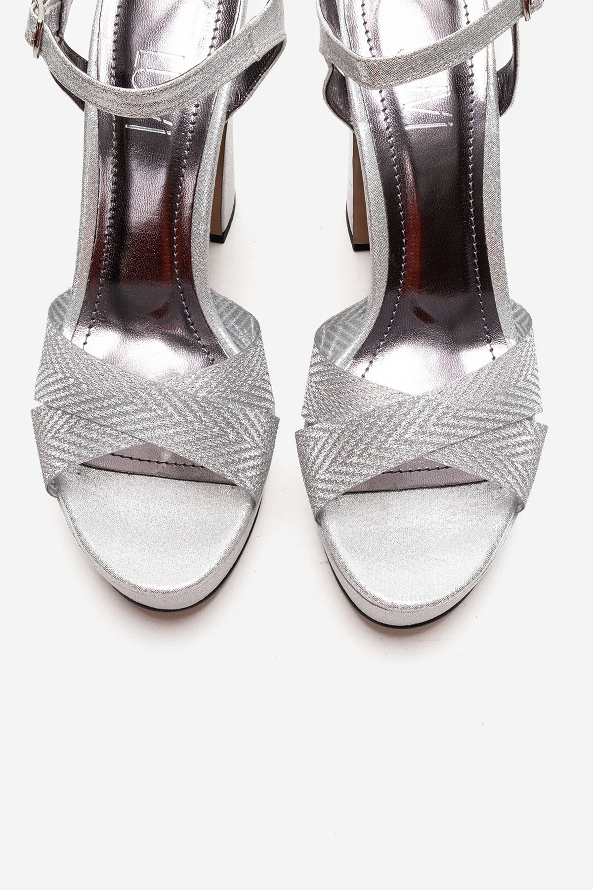 ORELION - Silver Platform Heel Evening Shoe (Women) - Image 2