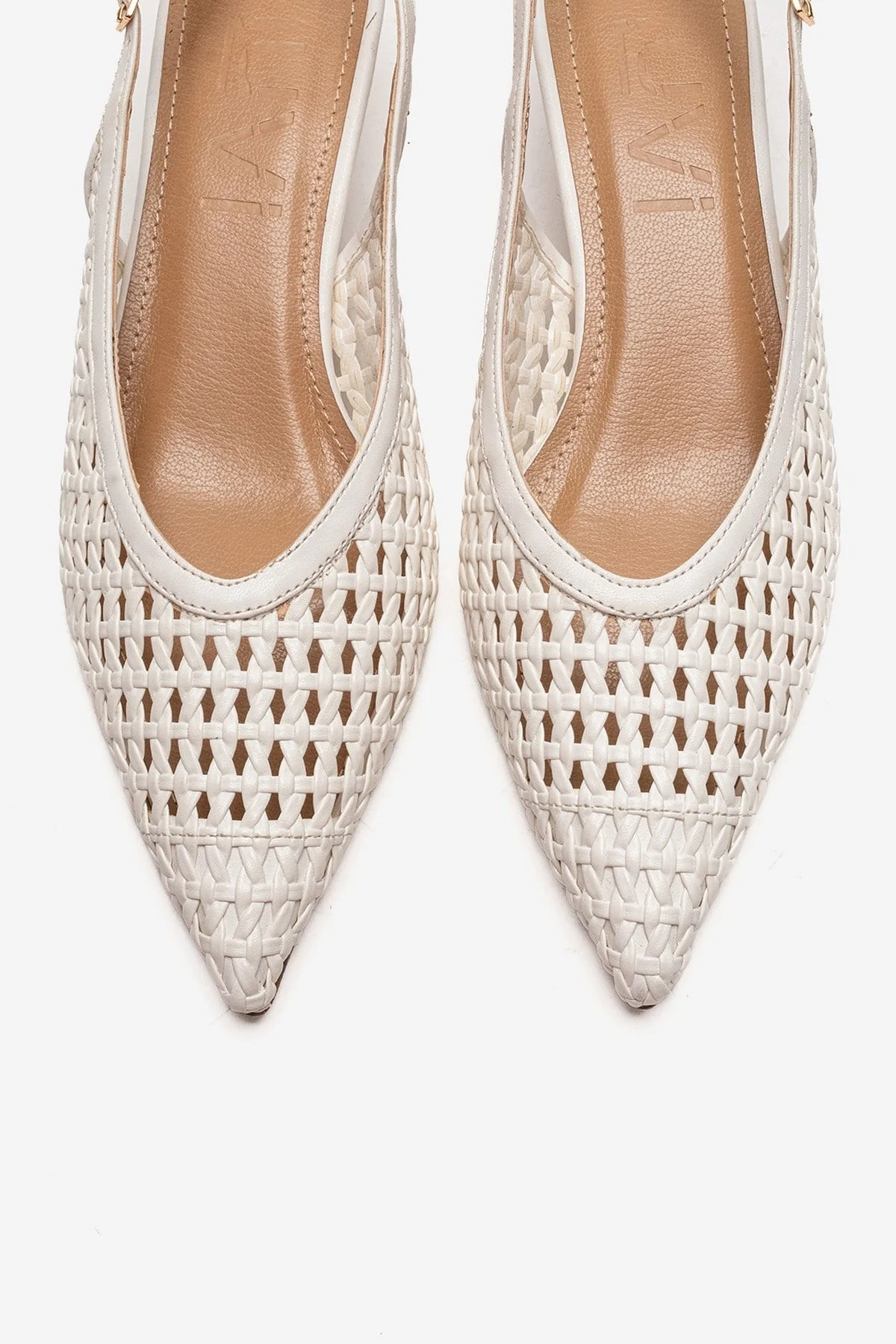 Orelis - White Kitten Heel (Women) - Image 2