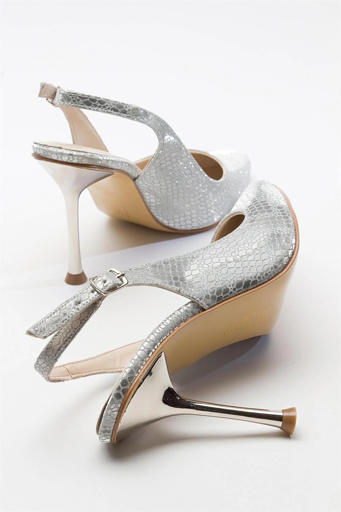 Orfo - Silver High Heel Shoe (Women) - Image 5