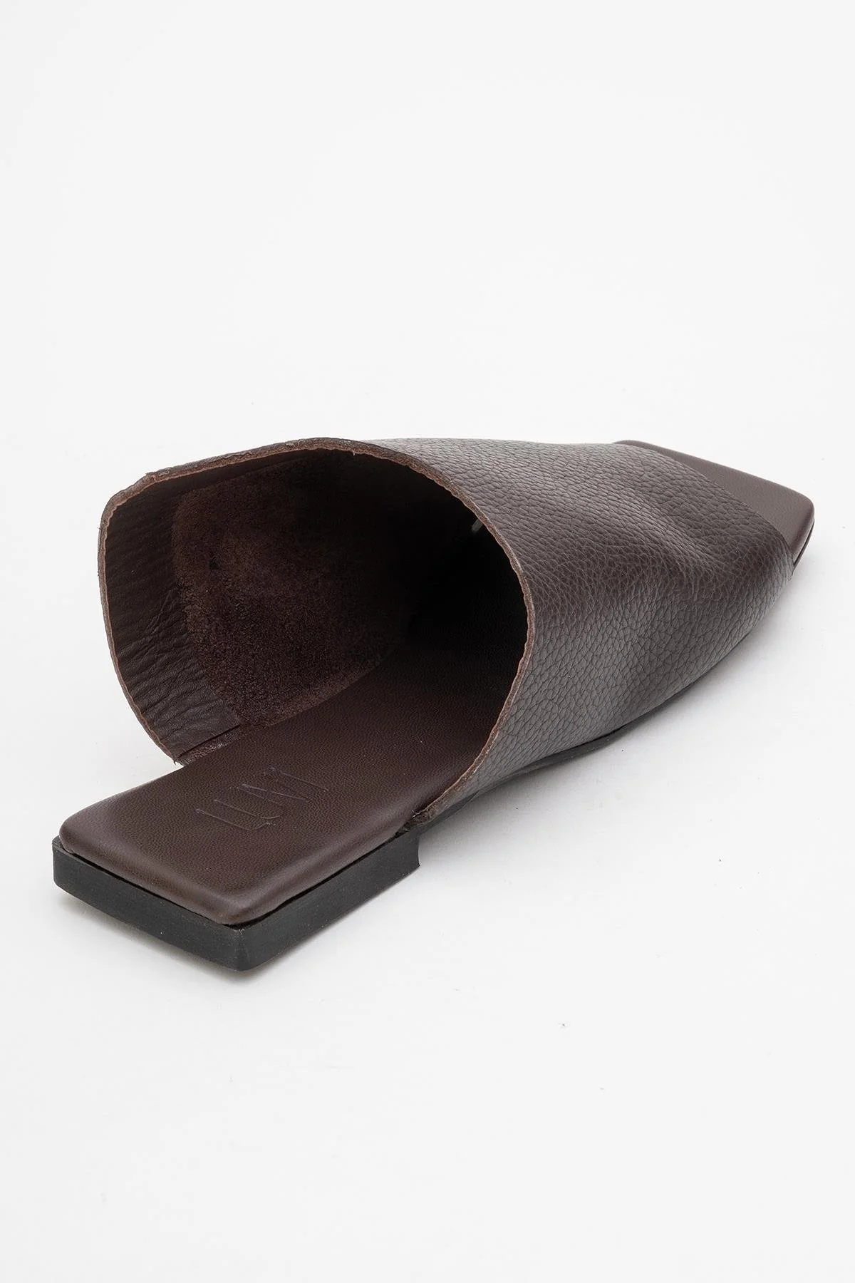 Orianna - Brown Leather Slide Sandal (Women) - Image 5
