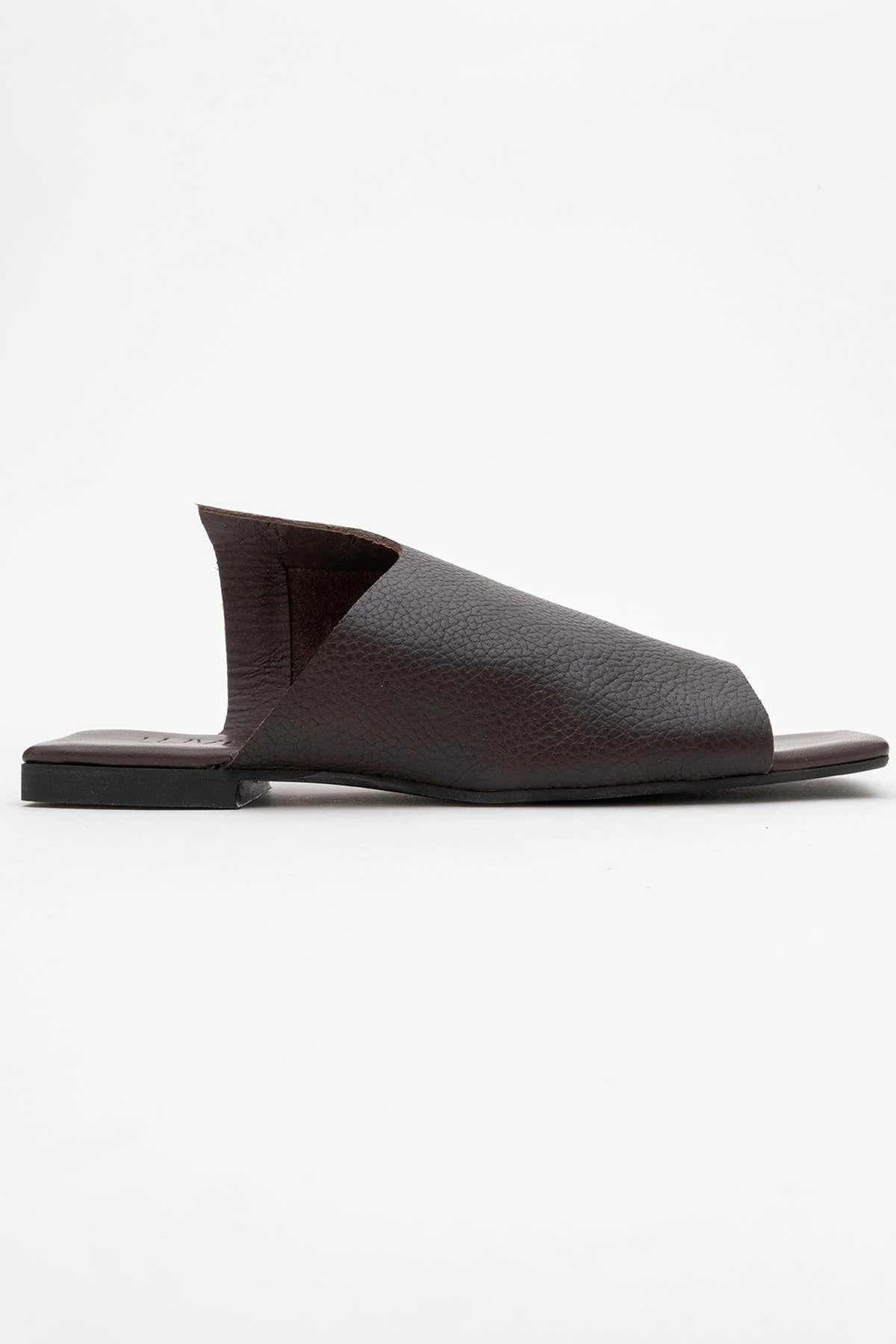 Orianna - Brown Leather Slide Sandal (Women) - Image 6