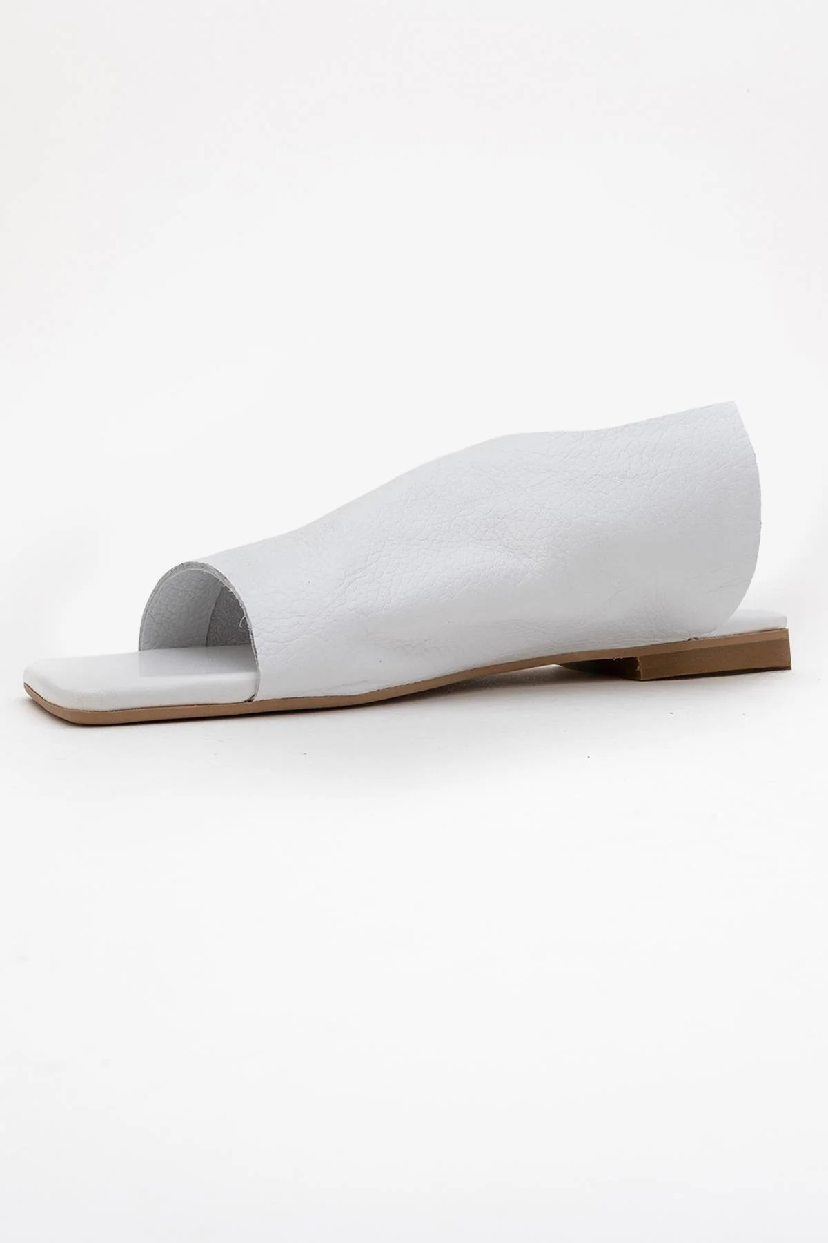 Orianna - White Leather Slide Sandal (Women) - Image 4