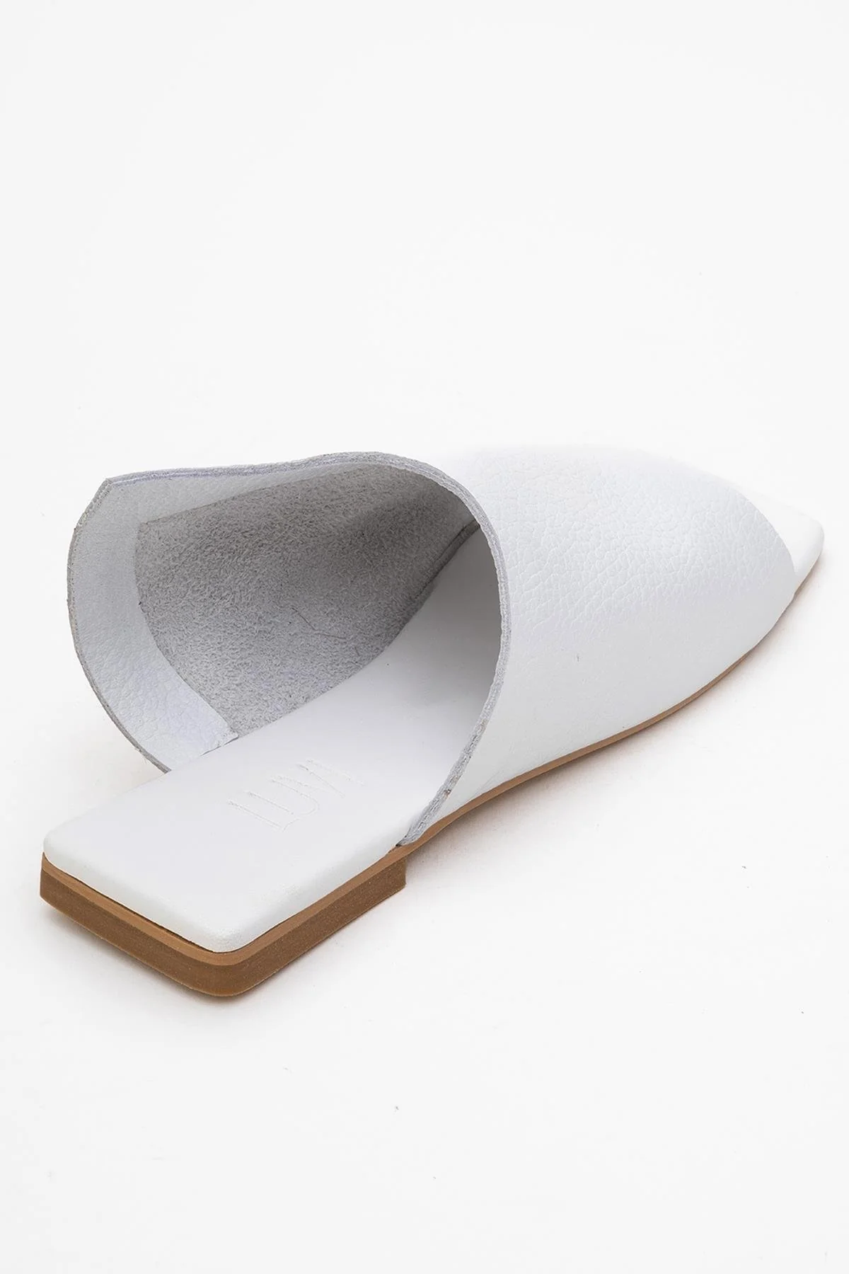 Orianna - White Leather Slide Sandal (Women) - Image 5