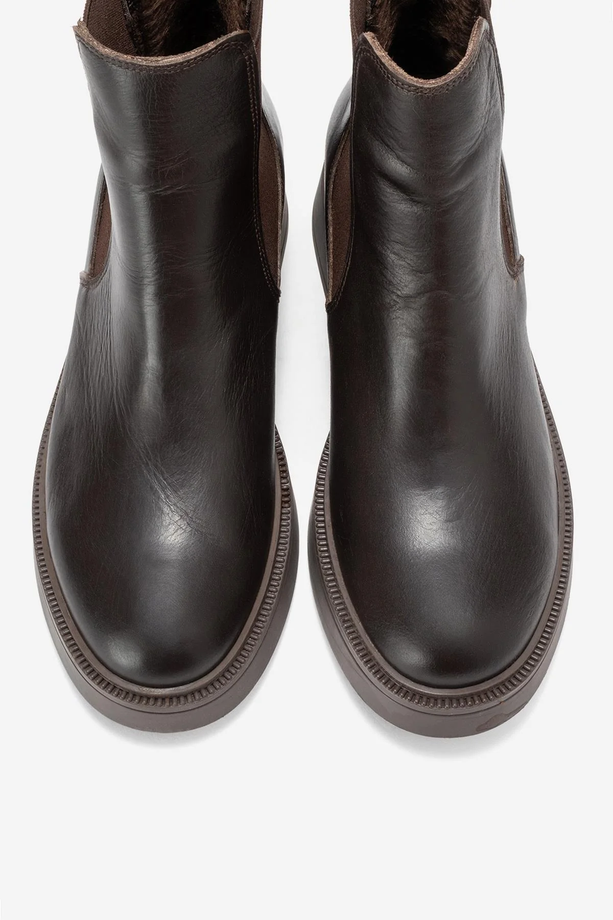 Orliss - Brown Genuine Leather Chelsea Boot (Women) - Image 2