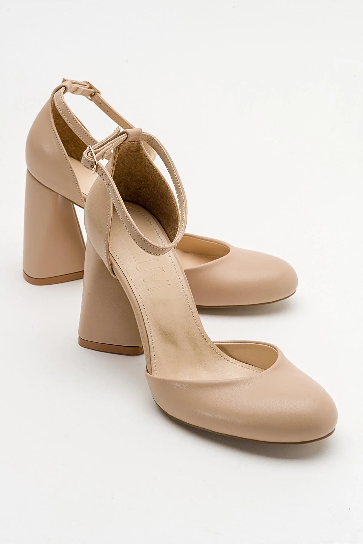 Oslo - Beige Heeled Shoe (Women)