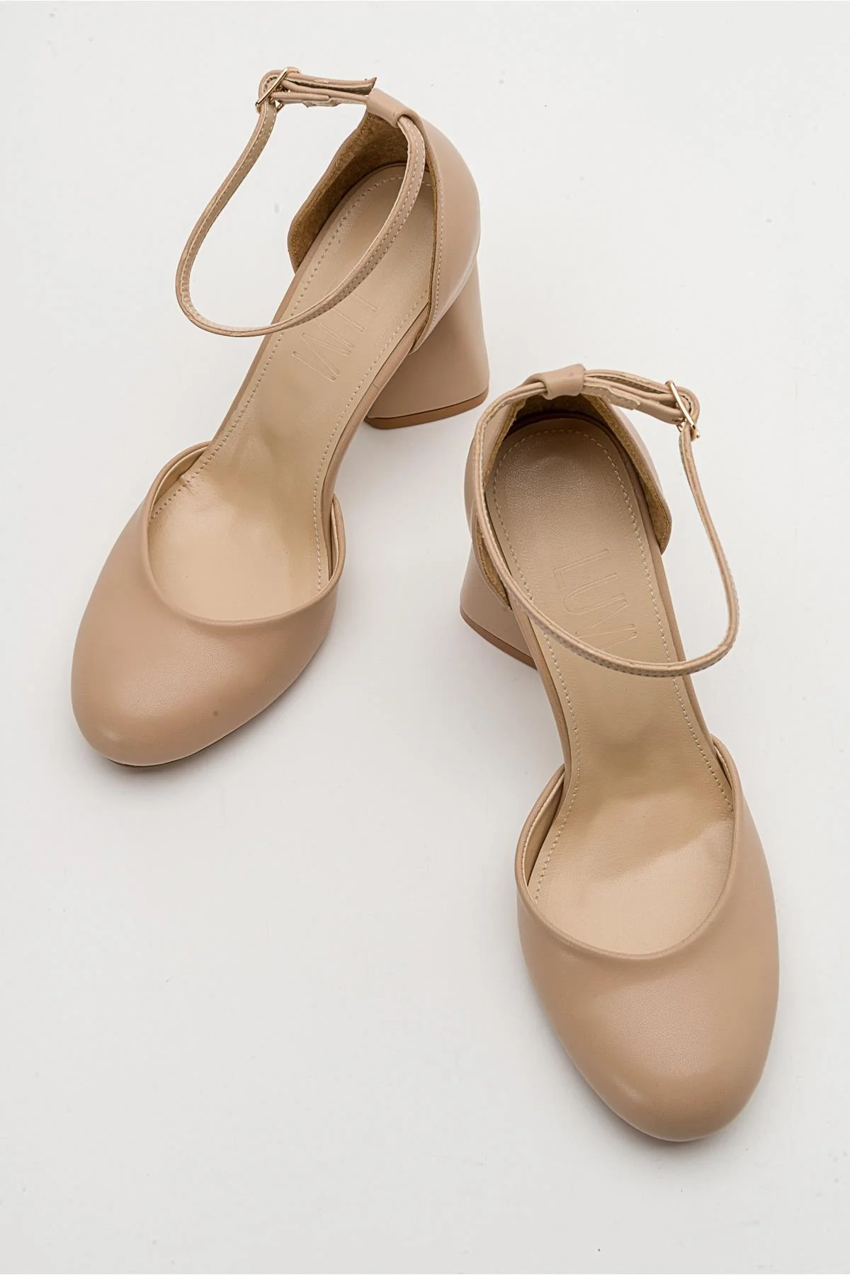 Oslo - Beige Heeled Shoe (Women) - Image 4