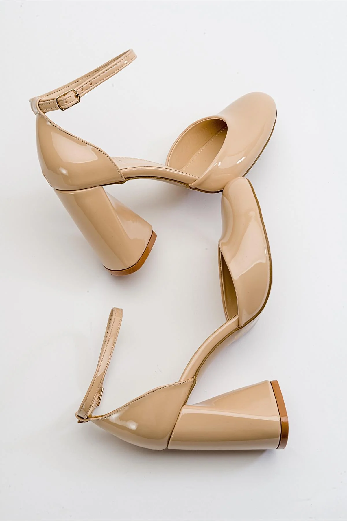 Oslo - Beige Heeled Shoe (Women) - Image 5