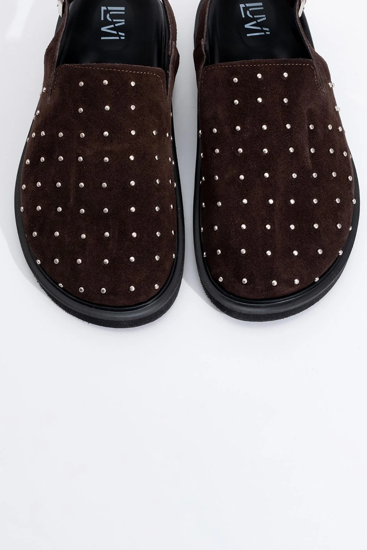 Our - Dark Brown suede Leather Clogs (Women) - Image 2