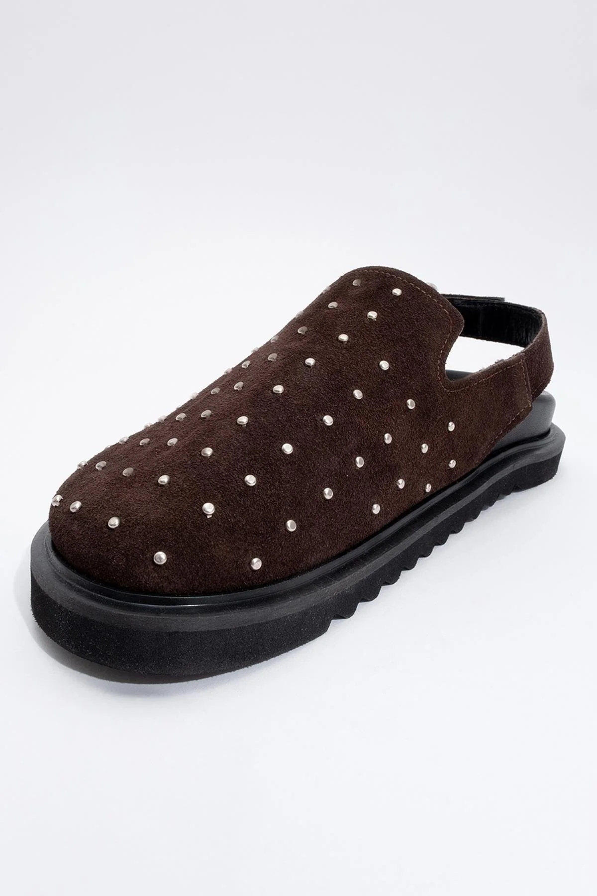 Our - Dark Brown suede Leather Clogs (Women) - Image 4