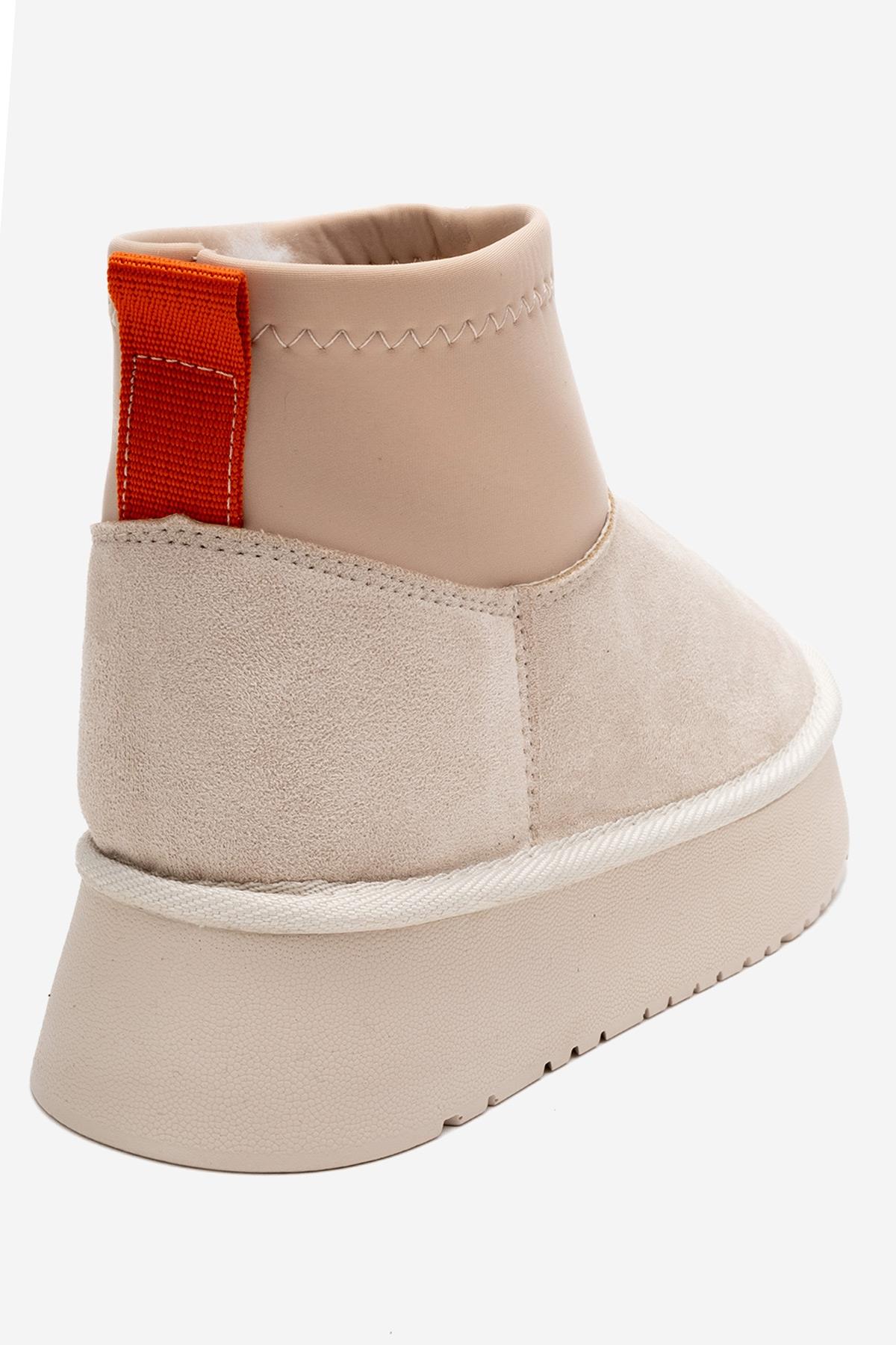 Ovar - Beige Suede Platform Boot (Women) - Image 5