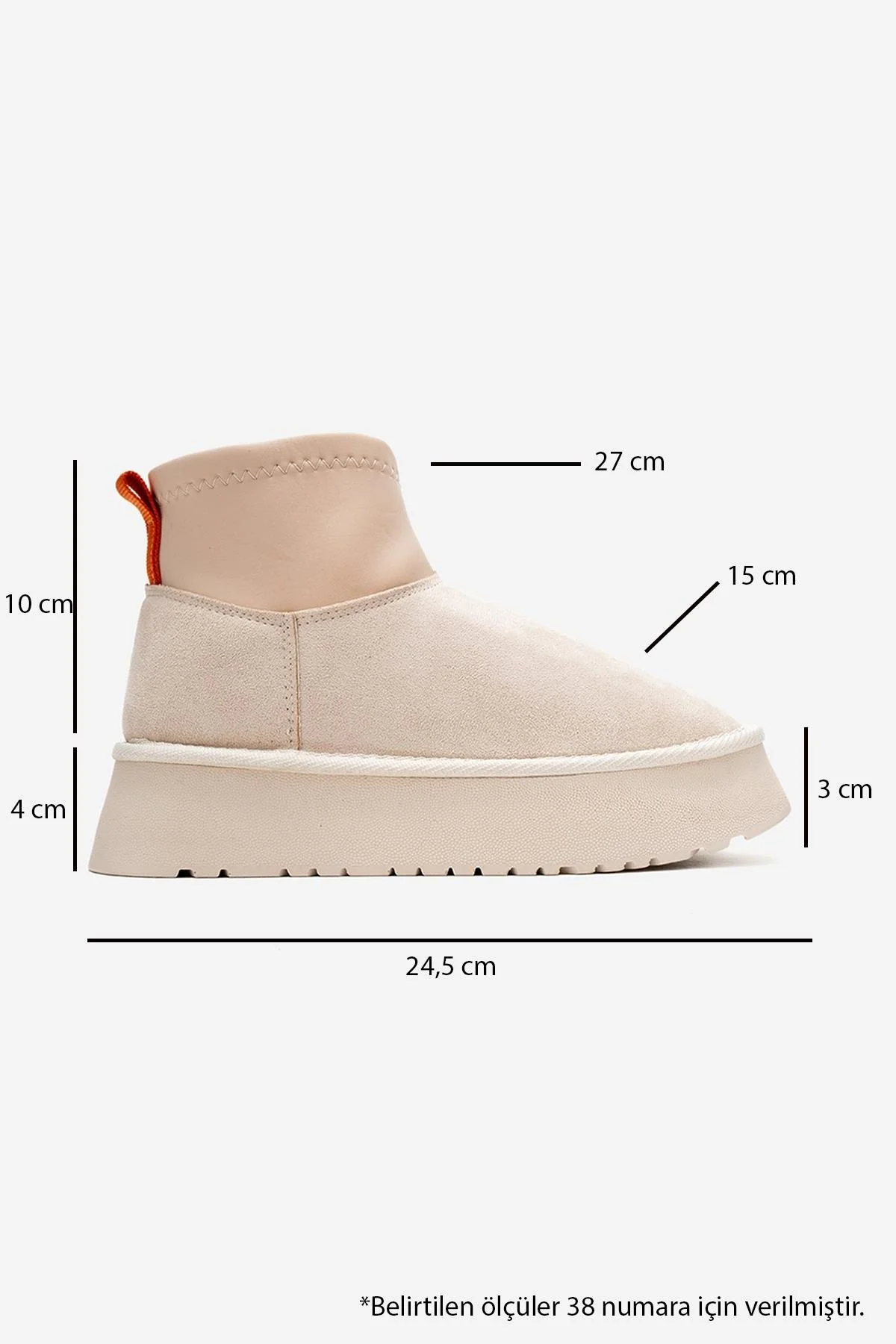 Ovar - Beige Suede Platform Boot (Women) - Image 6