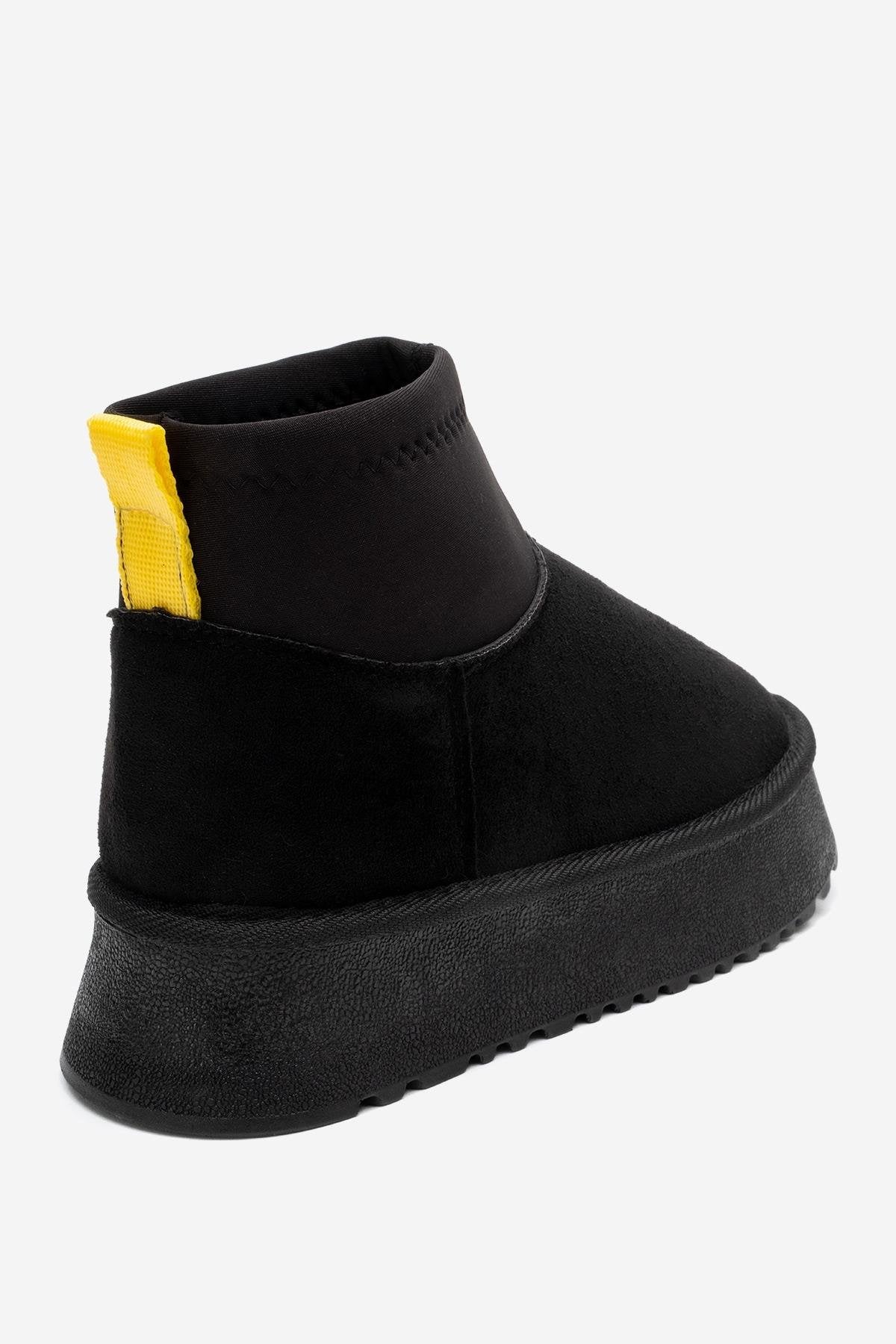 Ovar - Black Suede Platform Boot (Women) - Image 5
