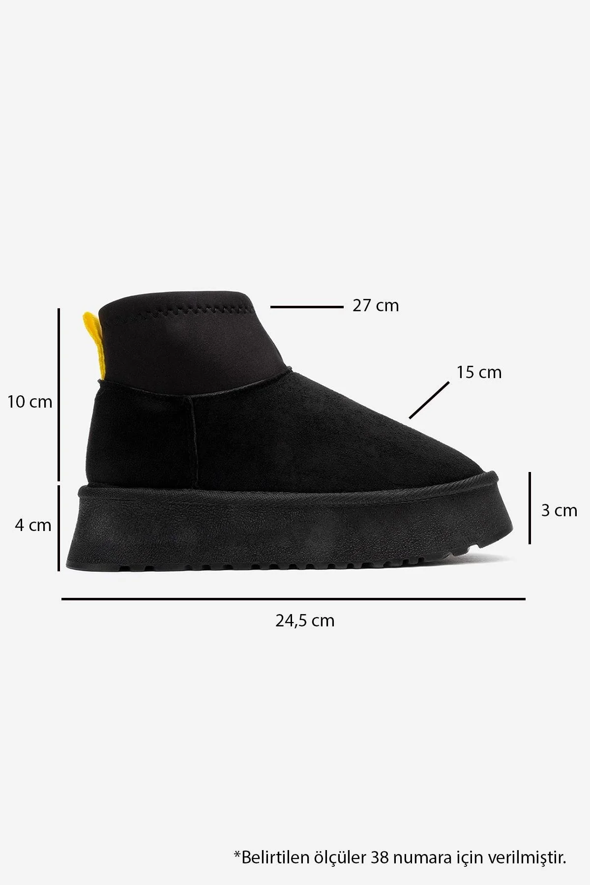Ovar - Black Suede Platform Boot (Women) - Image 6