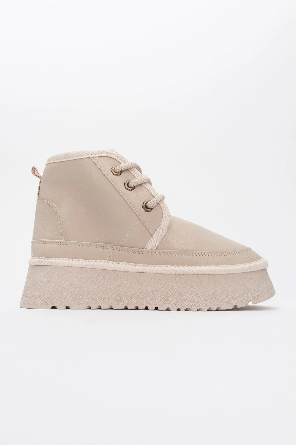 Ovela Beige Chunky Boot (Women) - Image 4