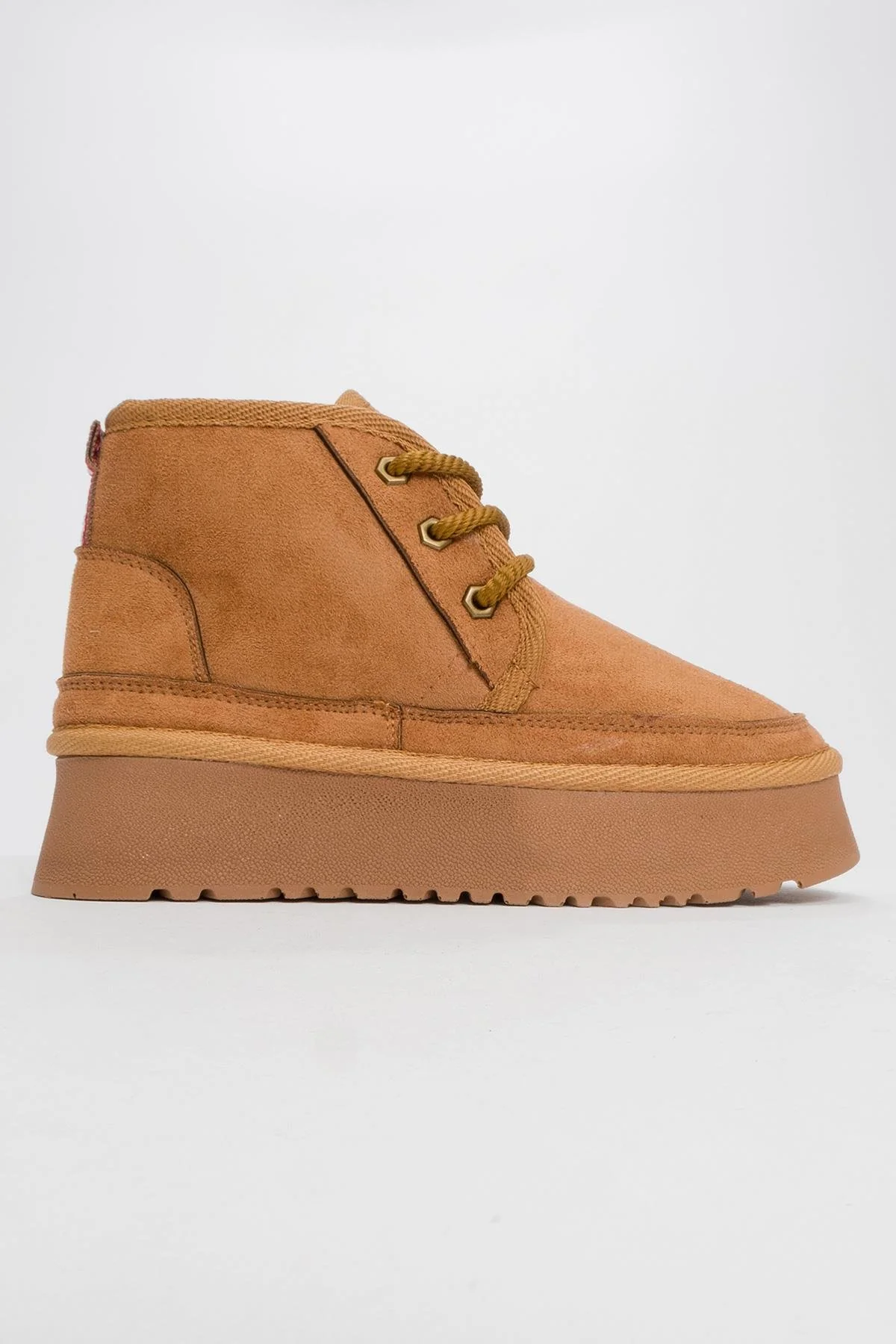 Ovela - Cognac Chunky Sole Lace-Up Sport Boot (Women) - Image 3