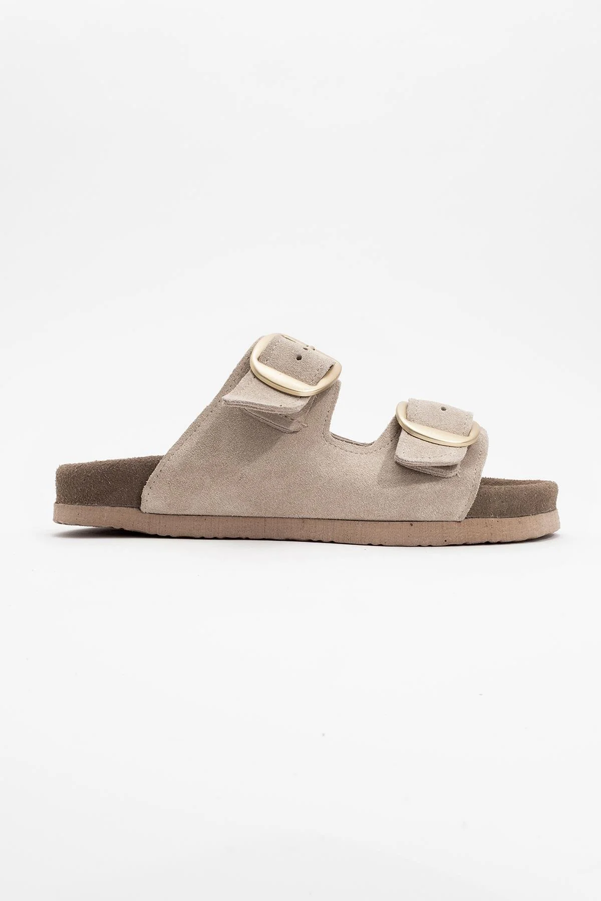 Ovesta - Beige Leather Slide Sandal (Women) - Image 4