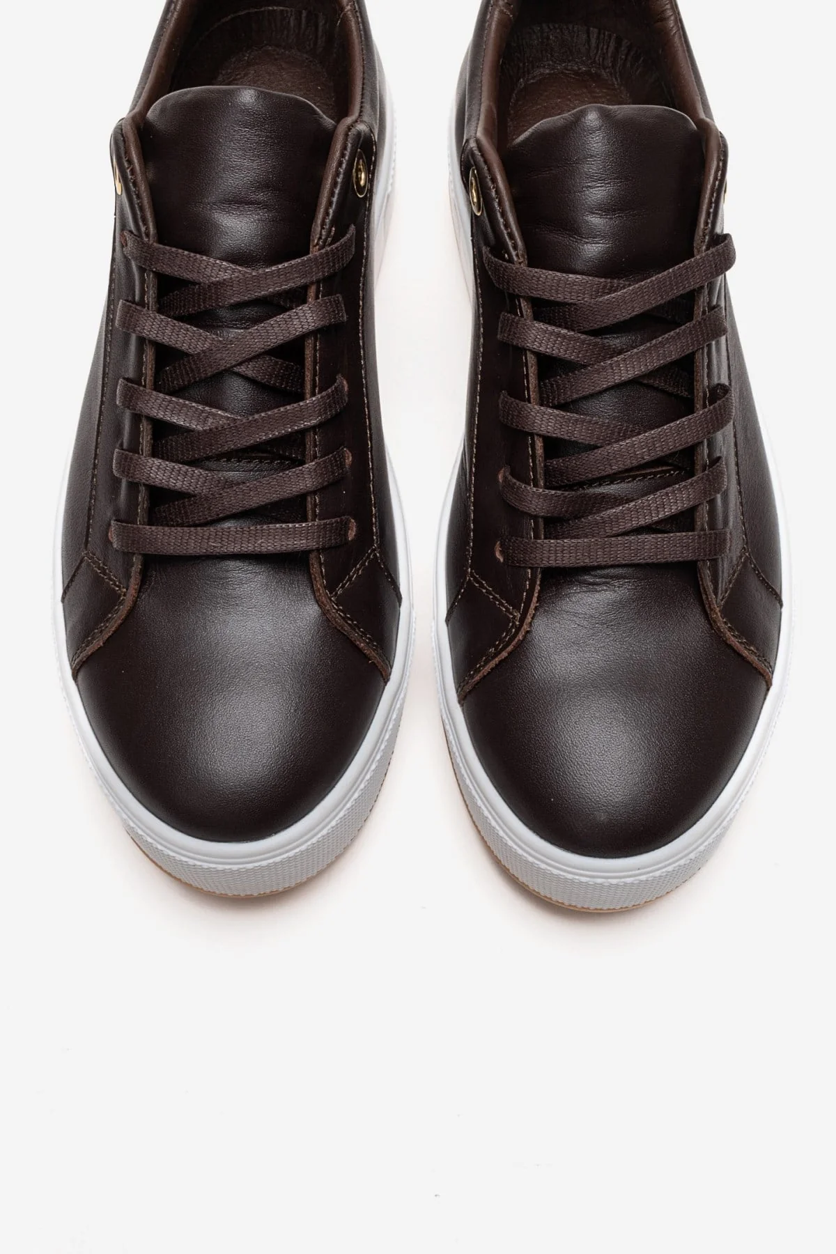 PALLEN - Brown Genuine Leather Sneaker (Women) - Image 2