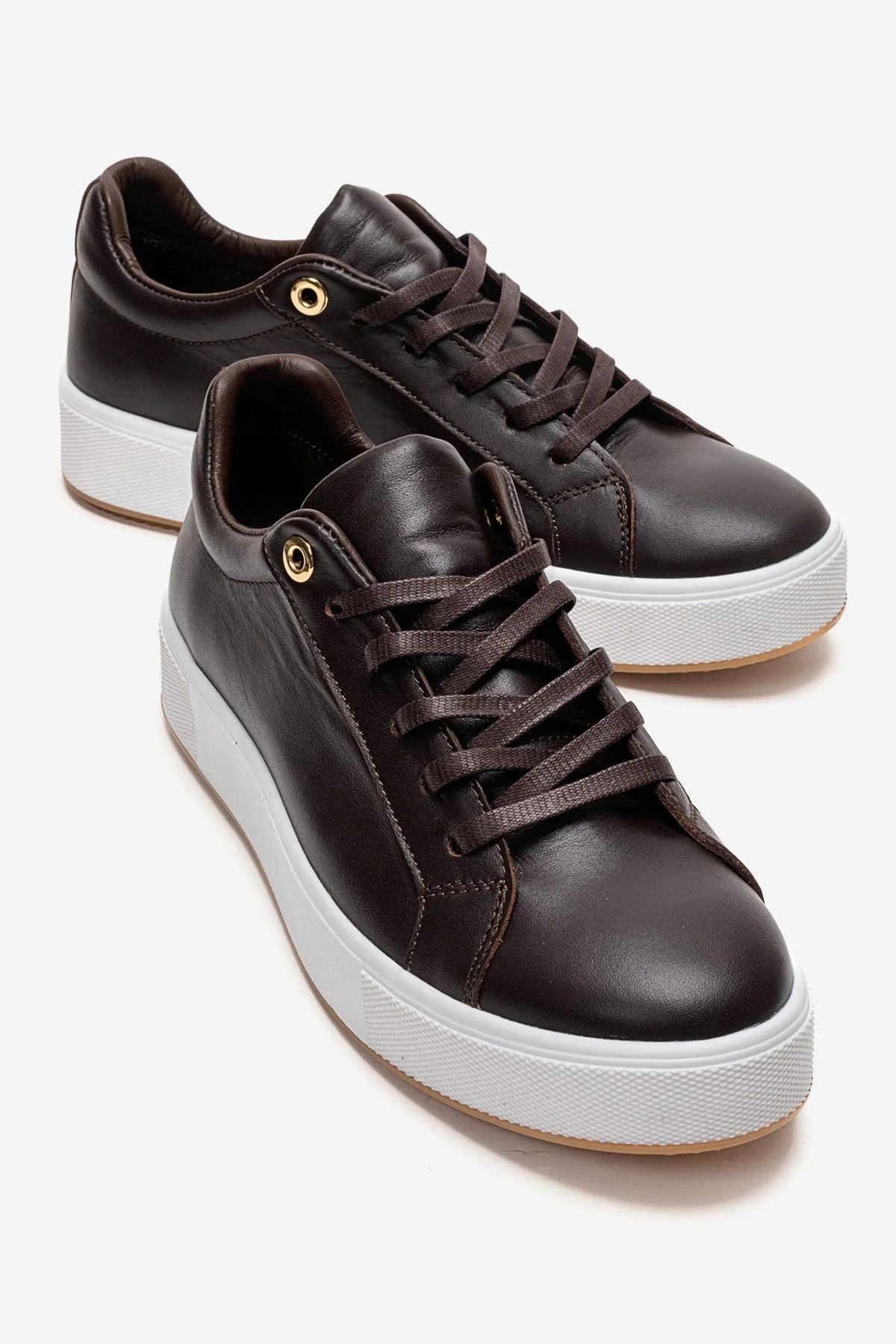 PALLEN - Brown Genuine Leather Sneaker (Women)