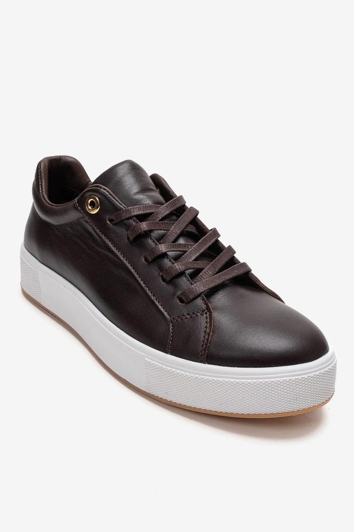 PALLEN - Brown Genuine Leather Sneaker (Women) - Image 3