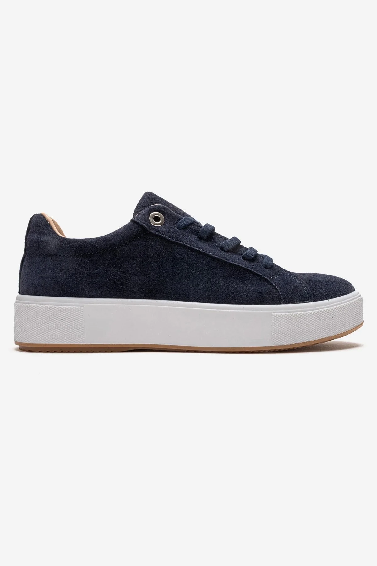 PALLEN - Navy Genuine Leather Casual Sneaker (Women) - Image 4