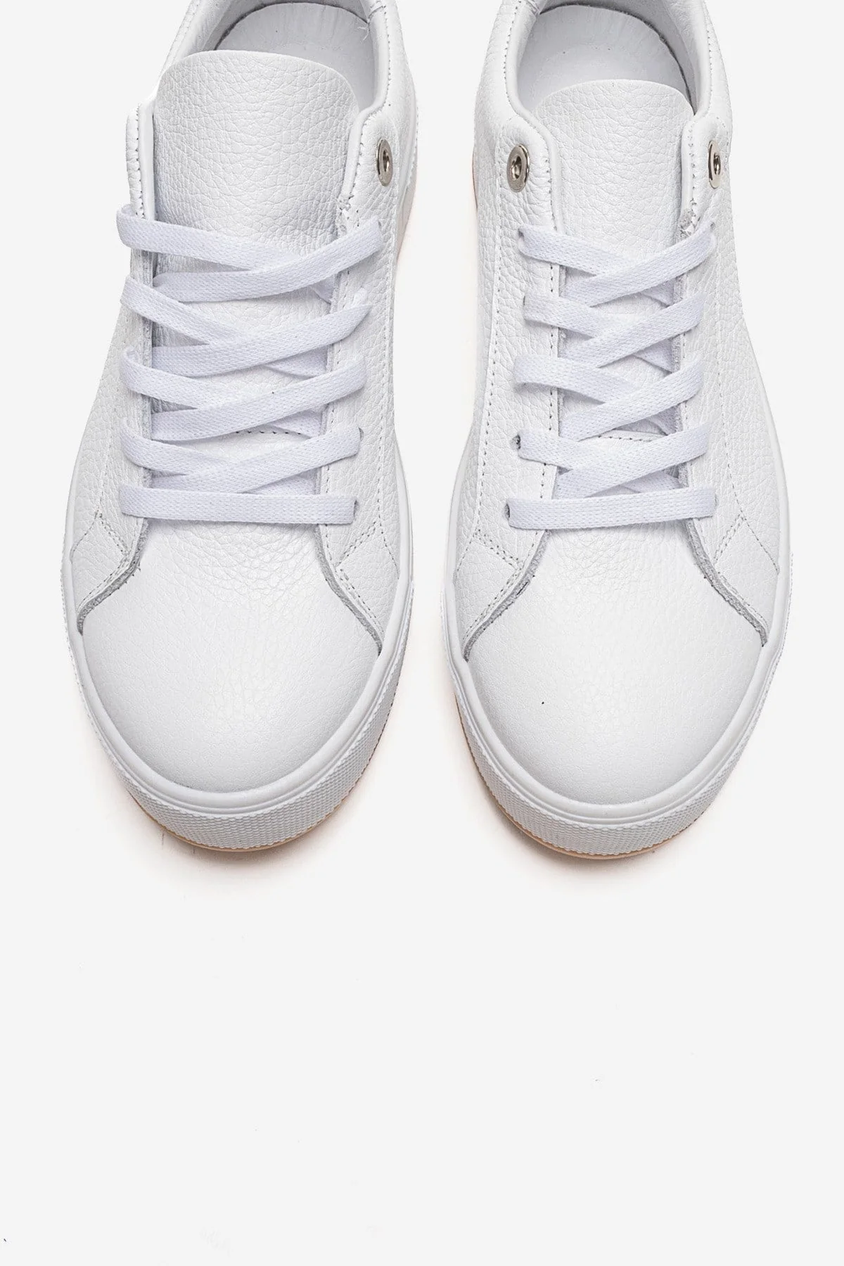 PALLEN - White Genuine Leather Casual Sneaker (Women) - Image 2
