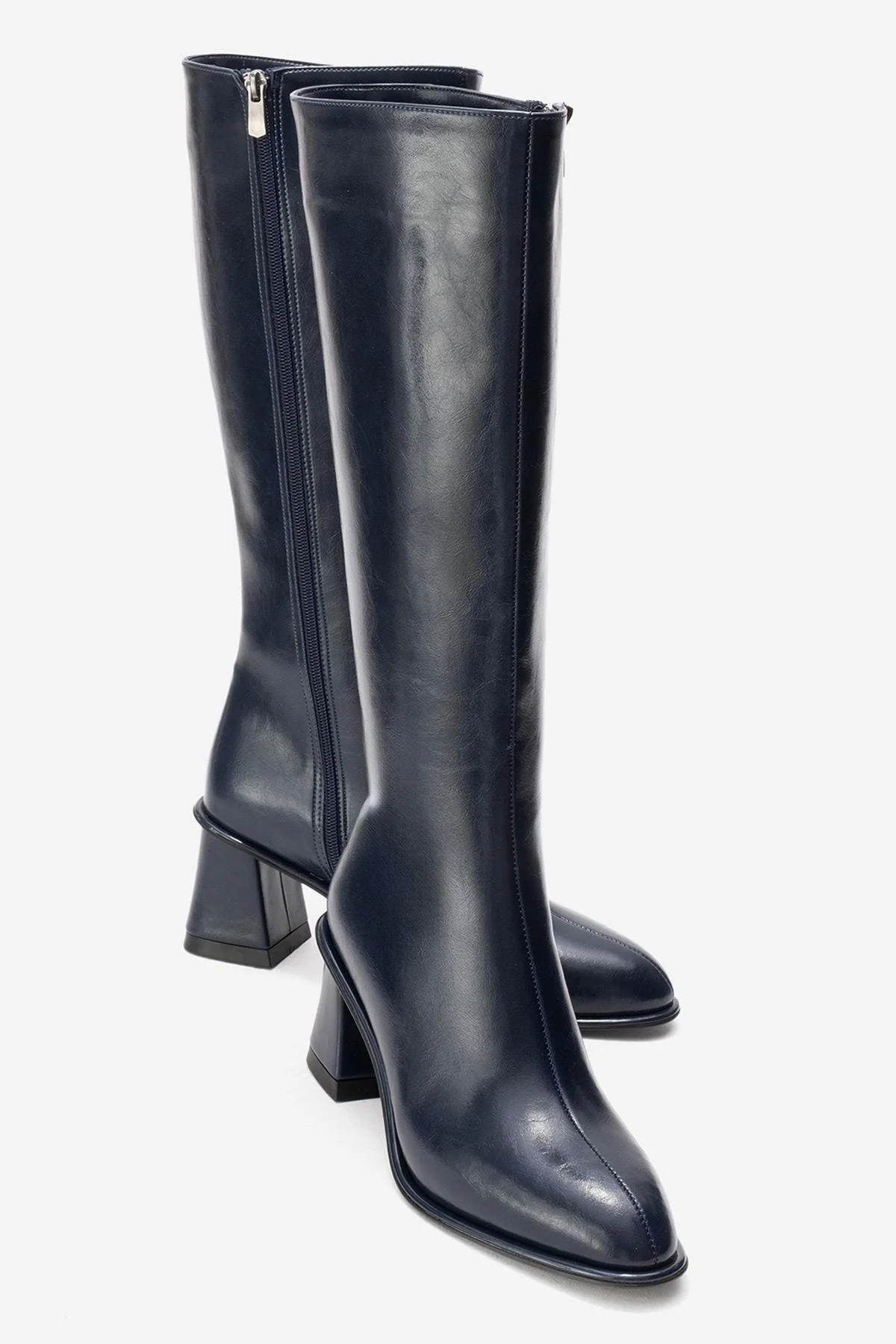 PARADİS - Navy Block Heel Boot (Women)