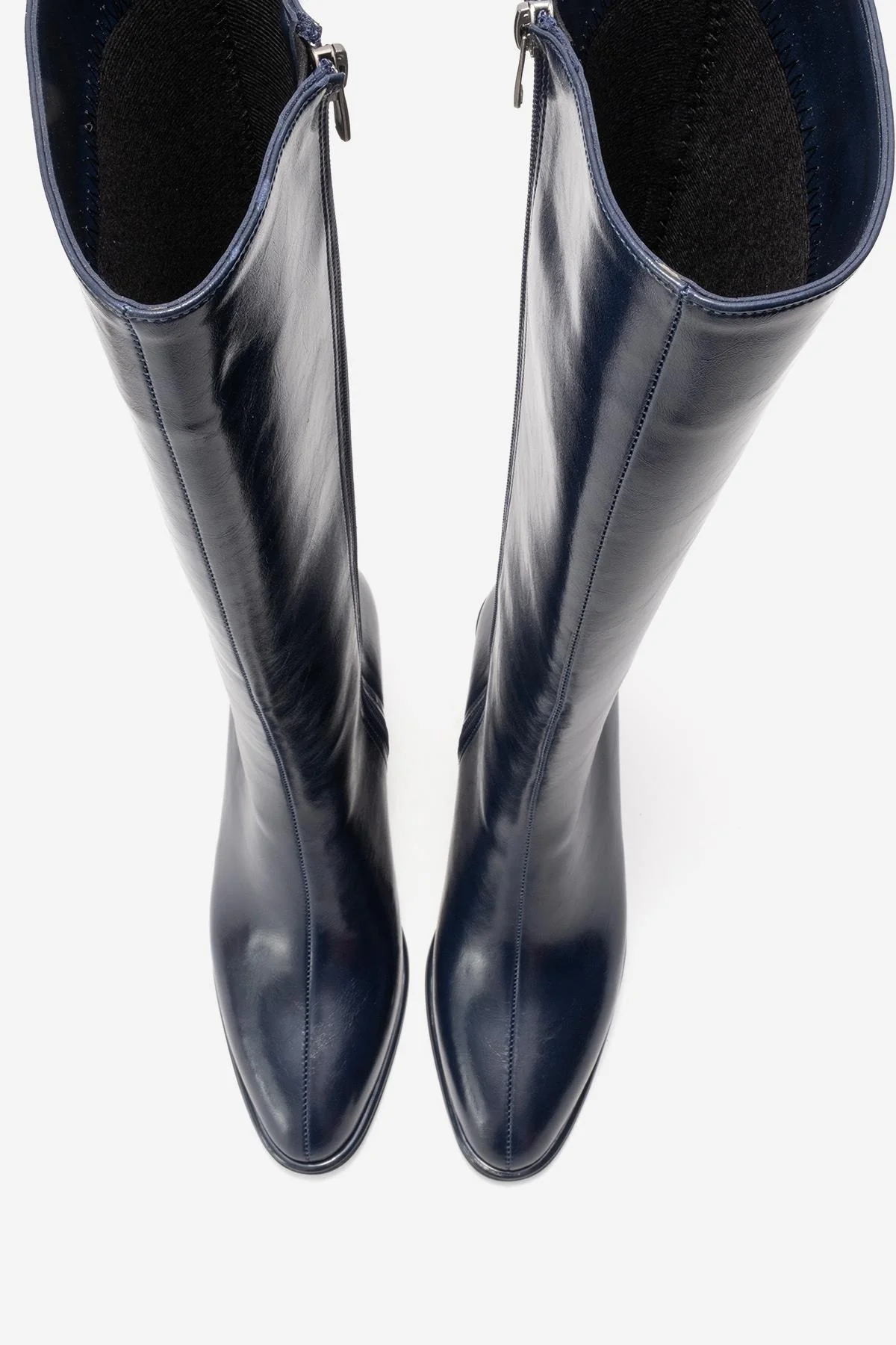 PARADİS - Navy Block Heel Boot (Women) - Image 4
