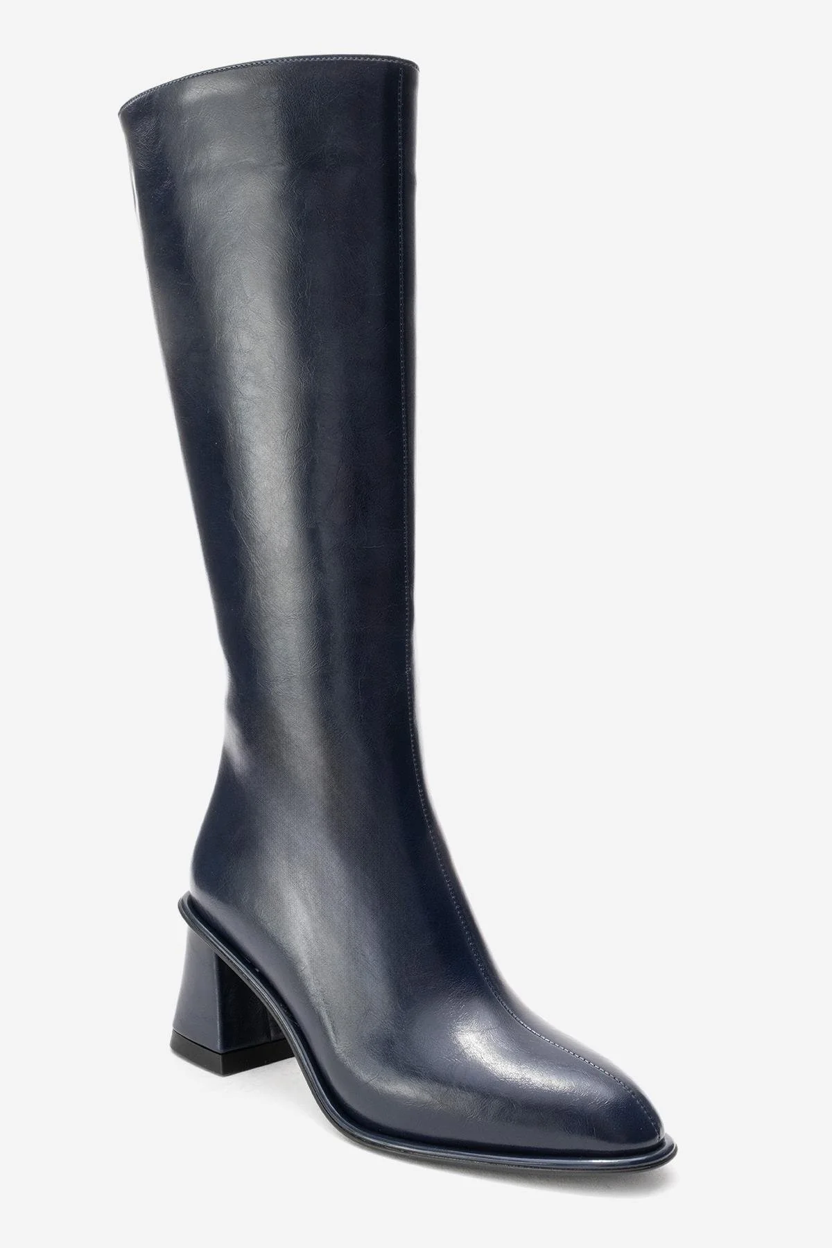 PARADİS - Navy Block Heel Boot (Women) - Image 5