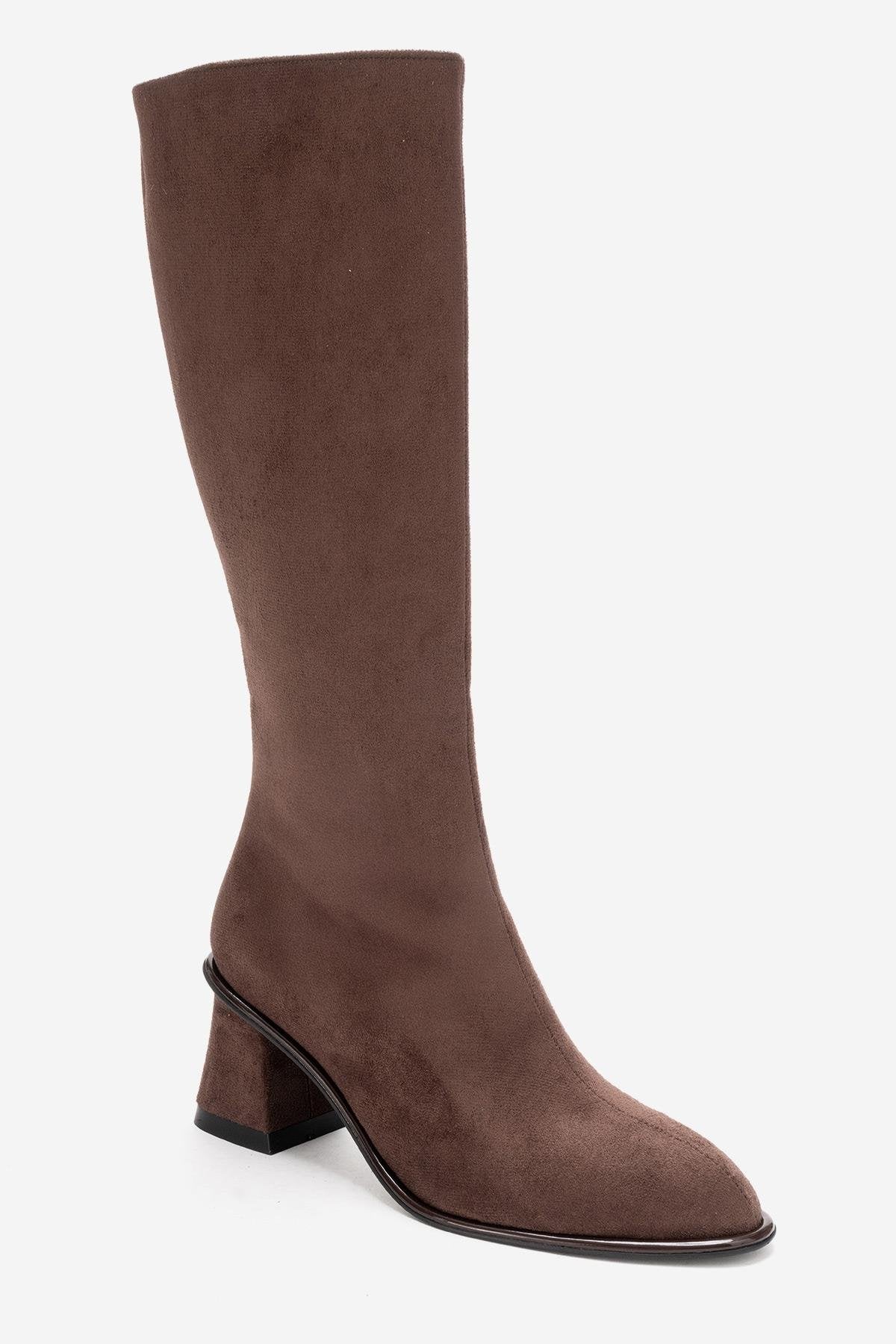 PARADIS - Brown Block Heel Boot (Women) - Image 5