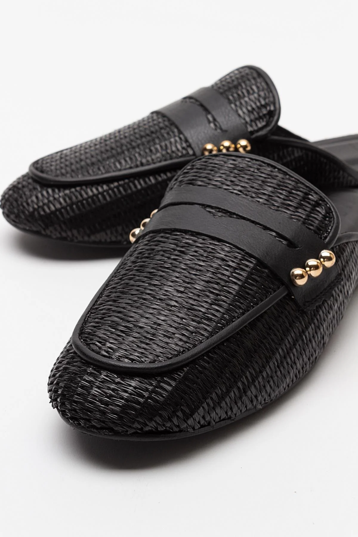 Patrizia - Black Leather Mule (Women) - Image 4