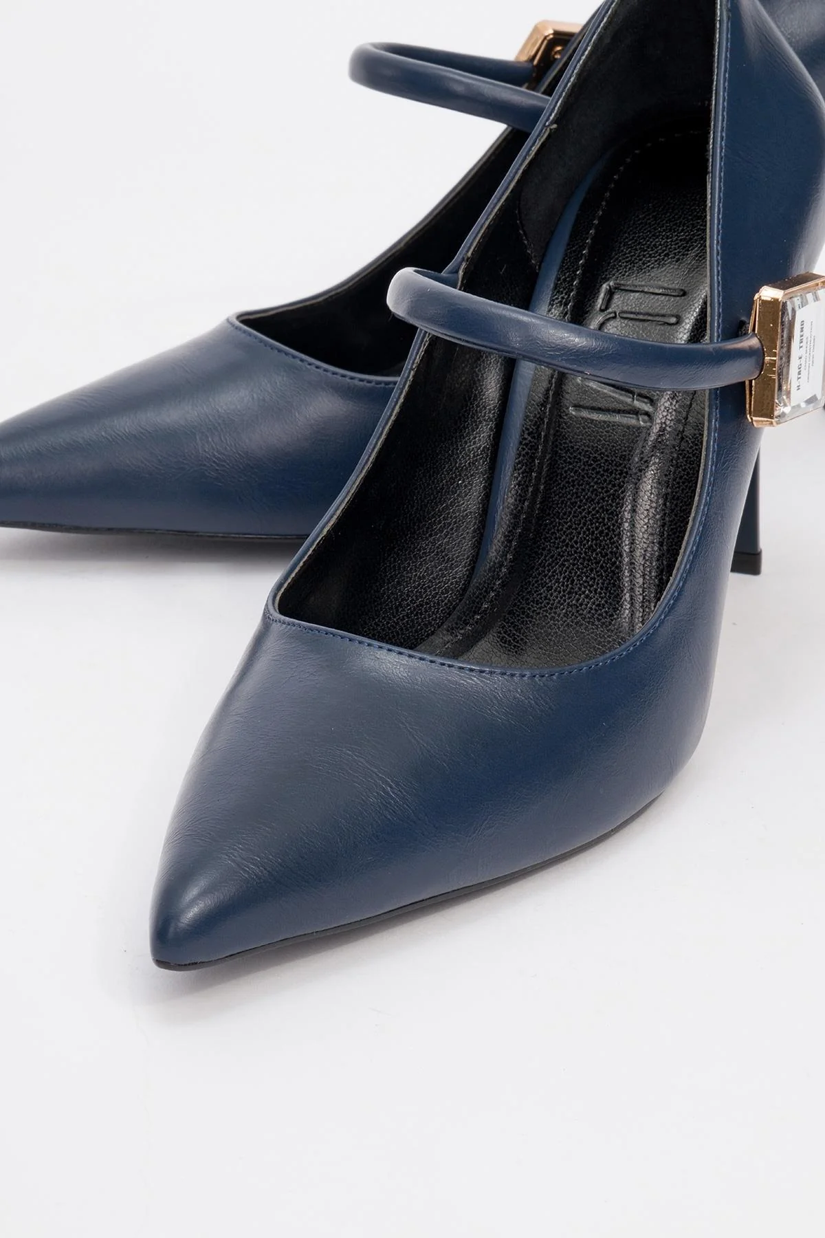 Pattaya - Navy Stone-Embellished Stiletto Pump (Women) - Image 3