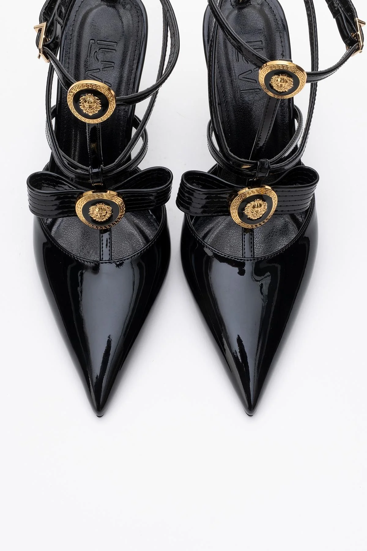 Peal - Black Patent Heeled Shoe (Women) - Image 3
