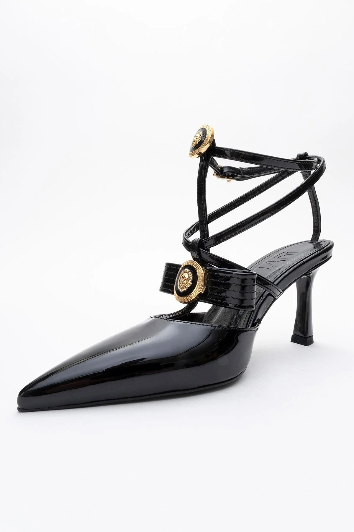 Peal - Black Patent Heeled Shoe (Women) - Image 5