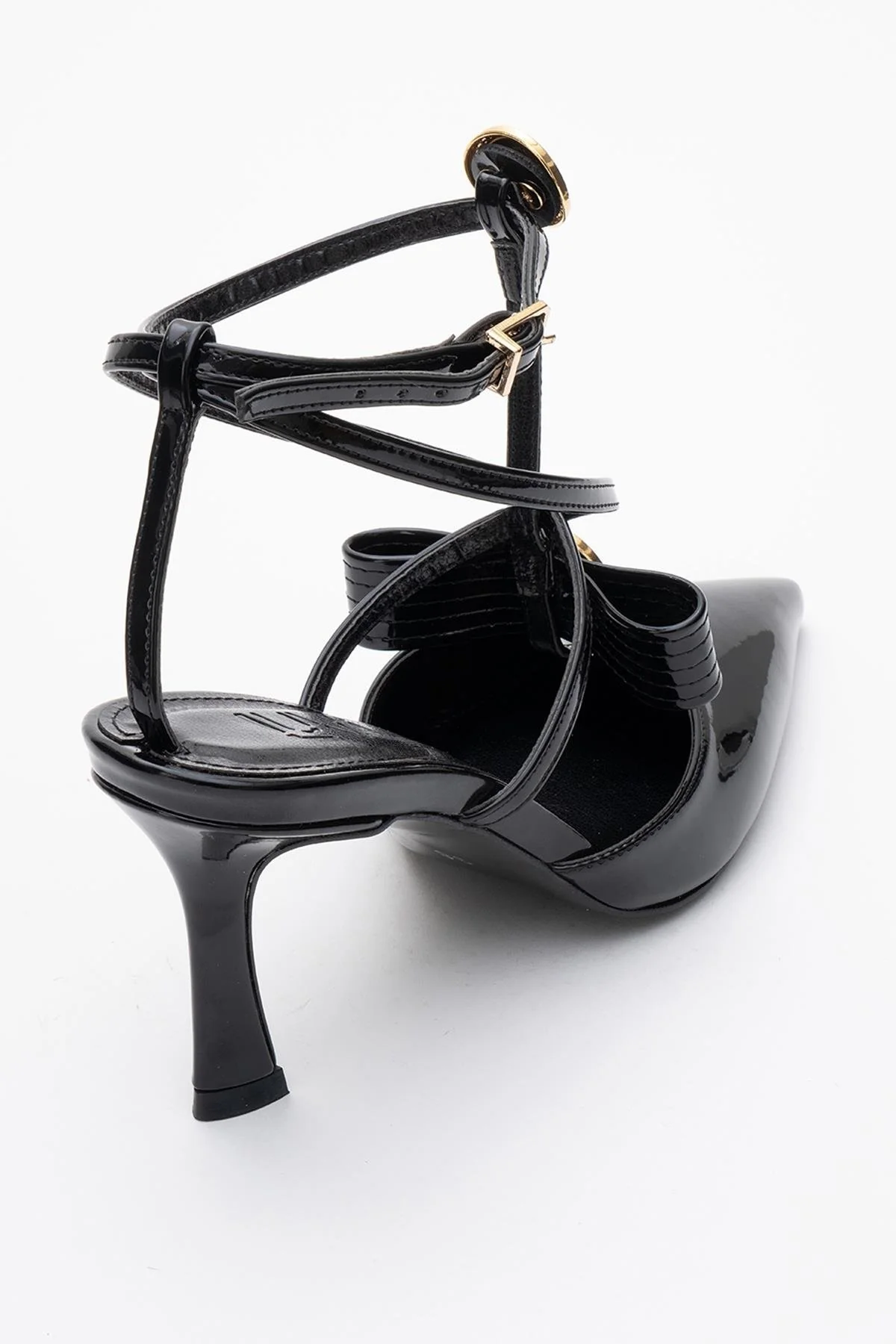 Peal - Black Patent Heeled Shoe (Women) - Image 6
