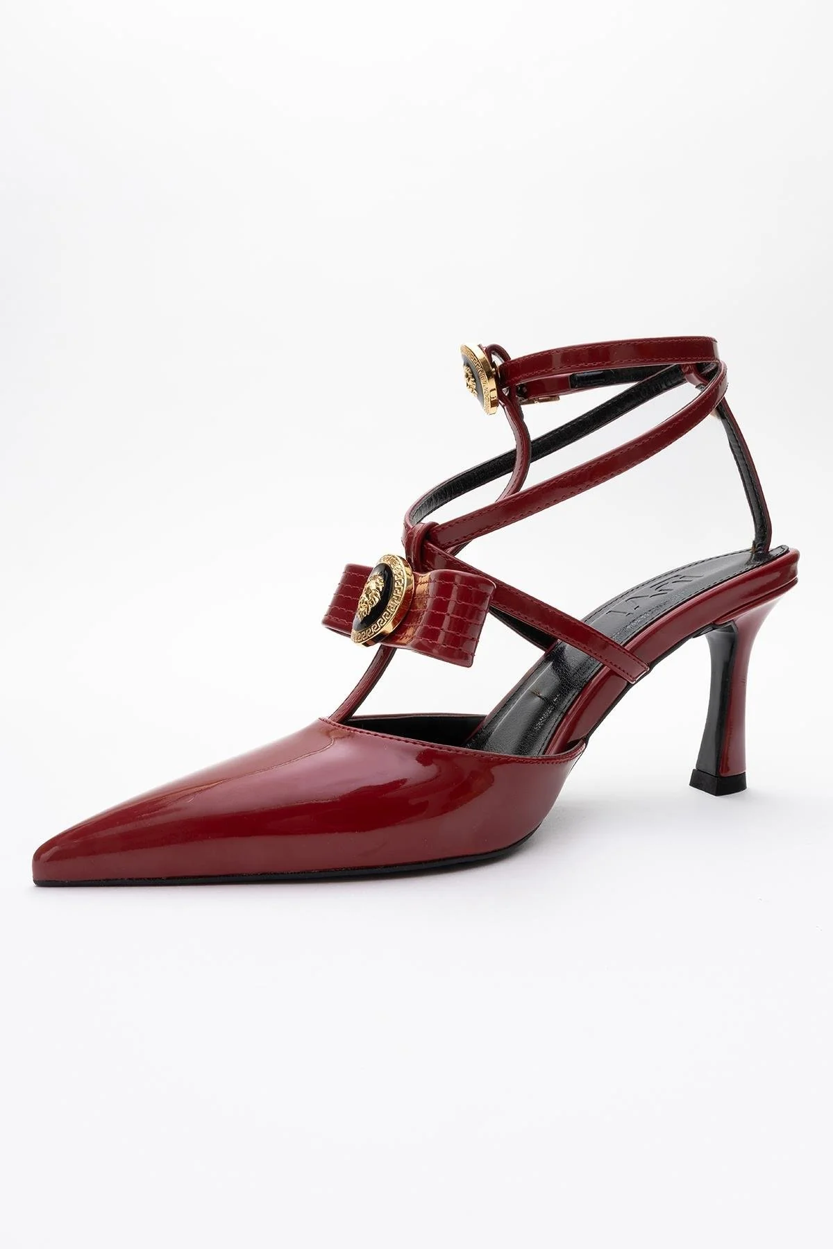 Peal - Burgundy Patent Heeled Shoe (Women) - Image 5