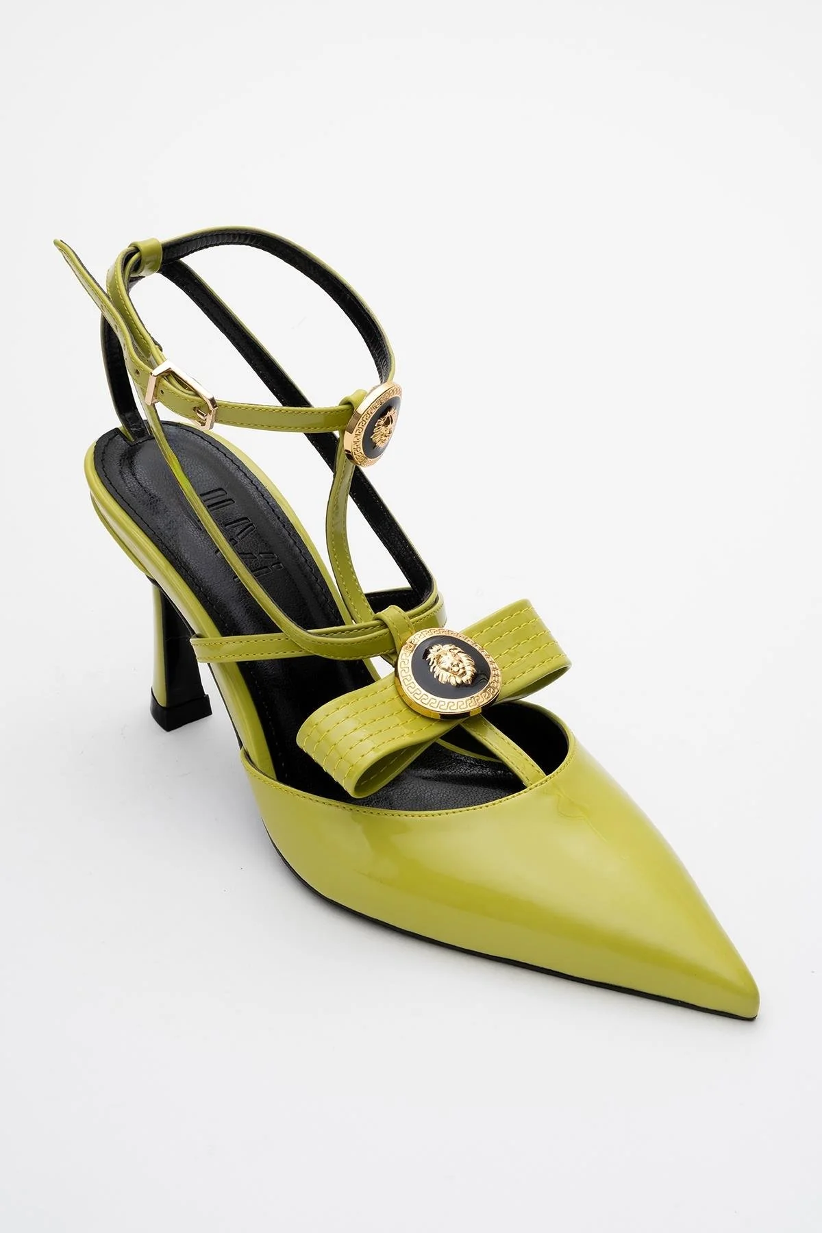 Peal - Green Patent Heeled Shoe (Women) - Image 4