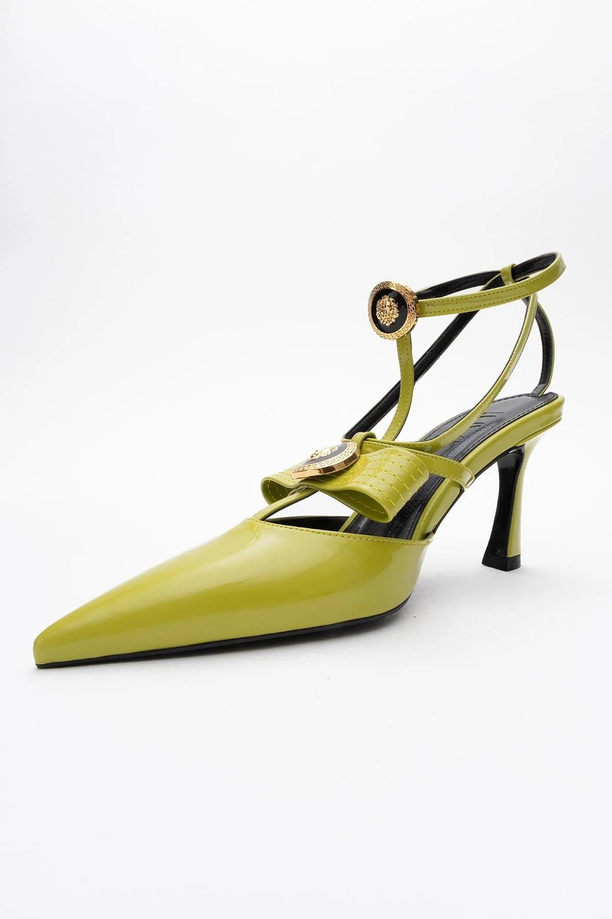 Peal - Green Patent Heeled Shoe (Women) - Image 5