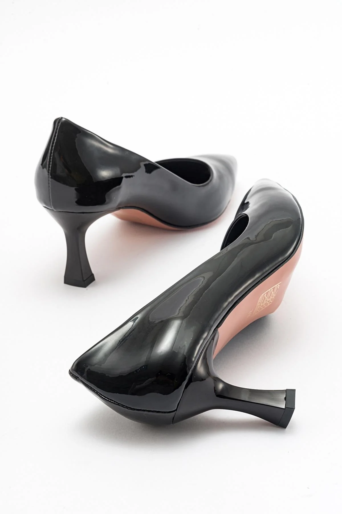Pedra - Black Heeled Shoe (Women) - Image 2
