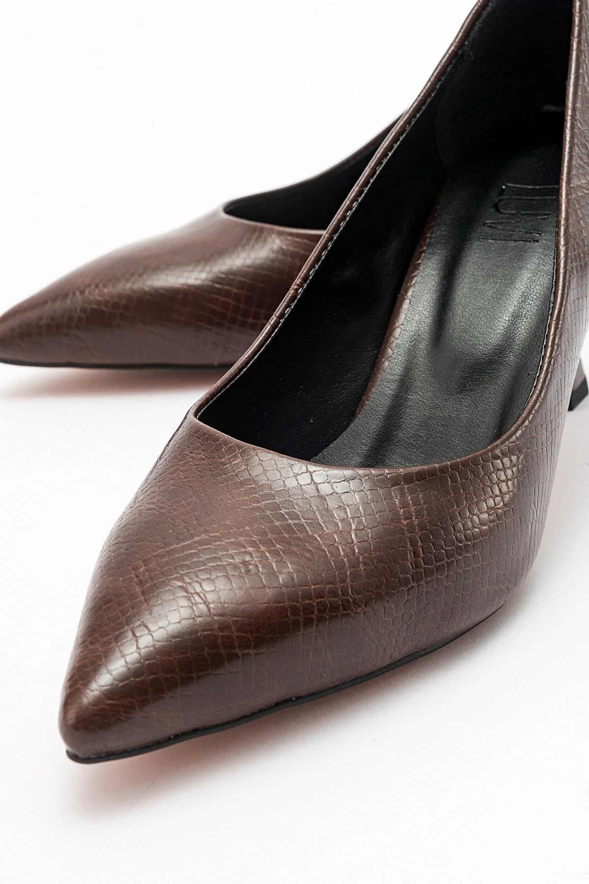 Pedra - Brown Printed Heeled Shoe (Women) - Image 5