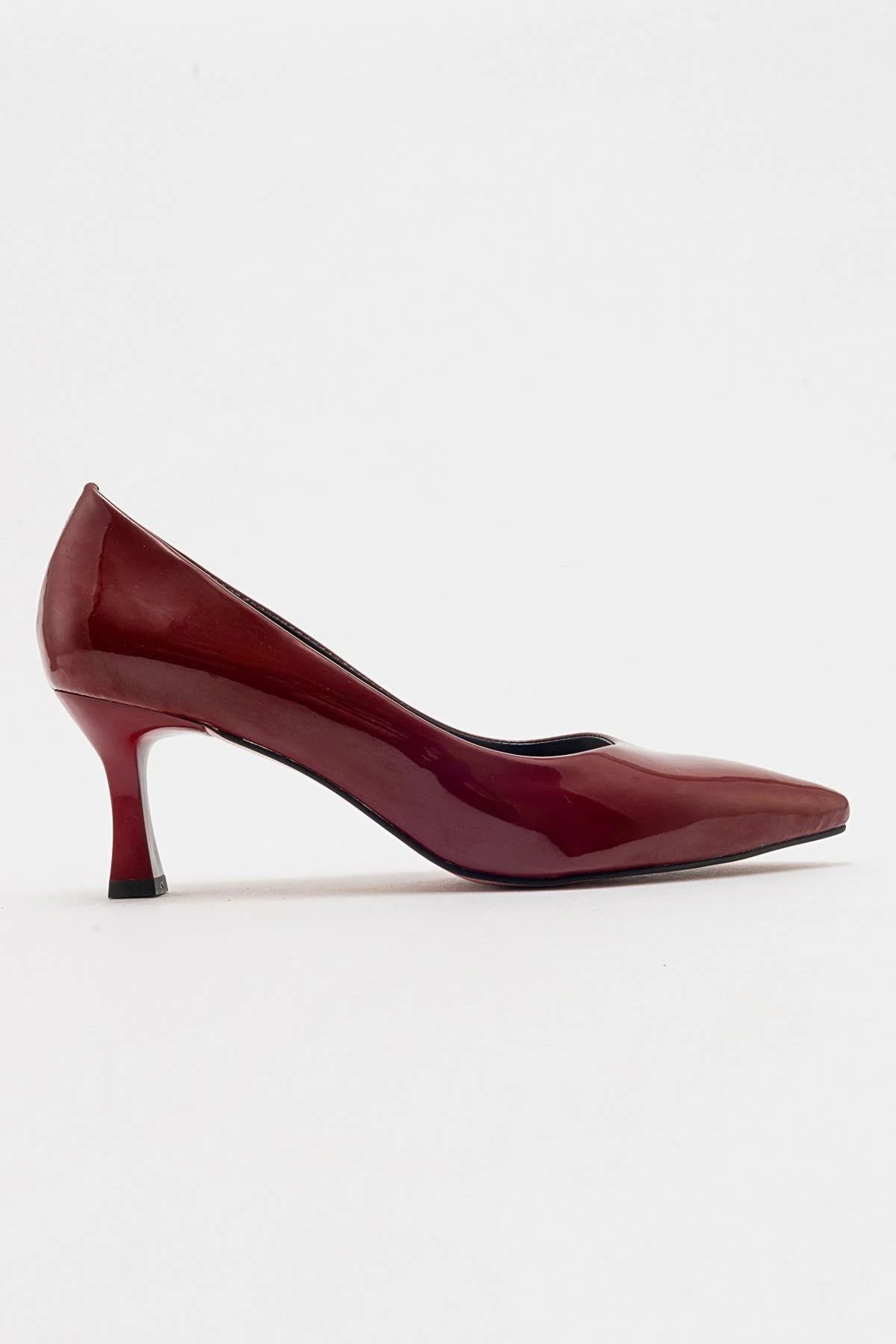 Pedra - Burgundy Patent Heeled Shoe (Women) - Image 6