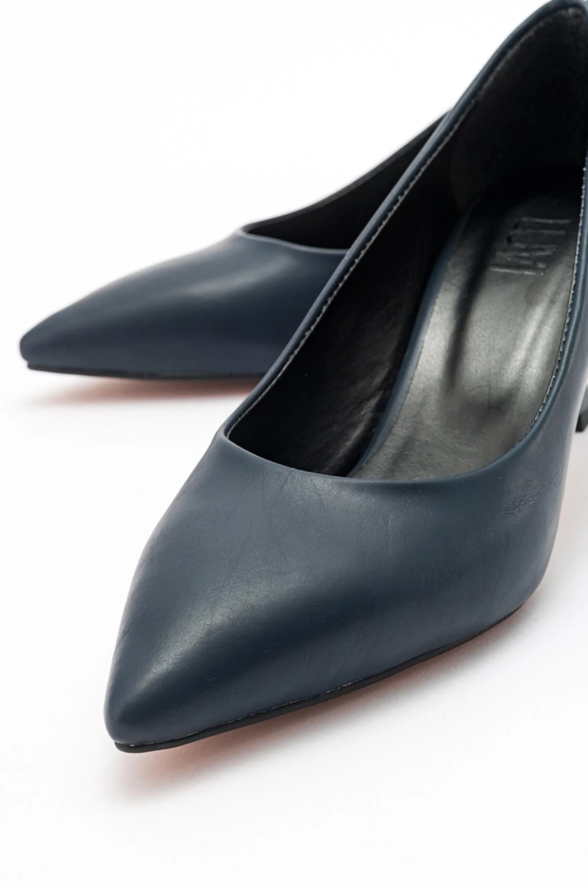 Pedra - Navy Heeled Shoe (Women) - Image 5