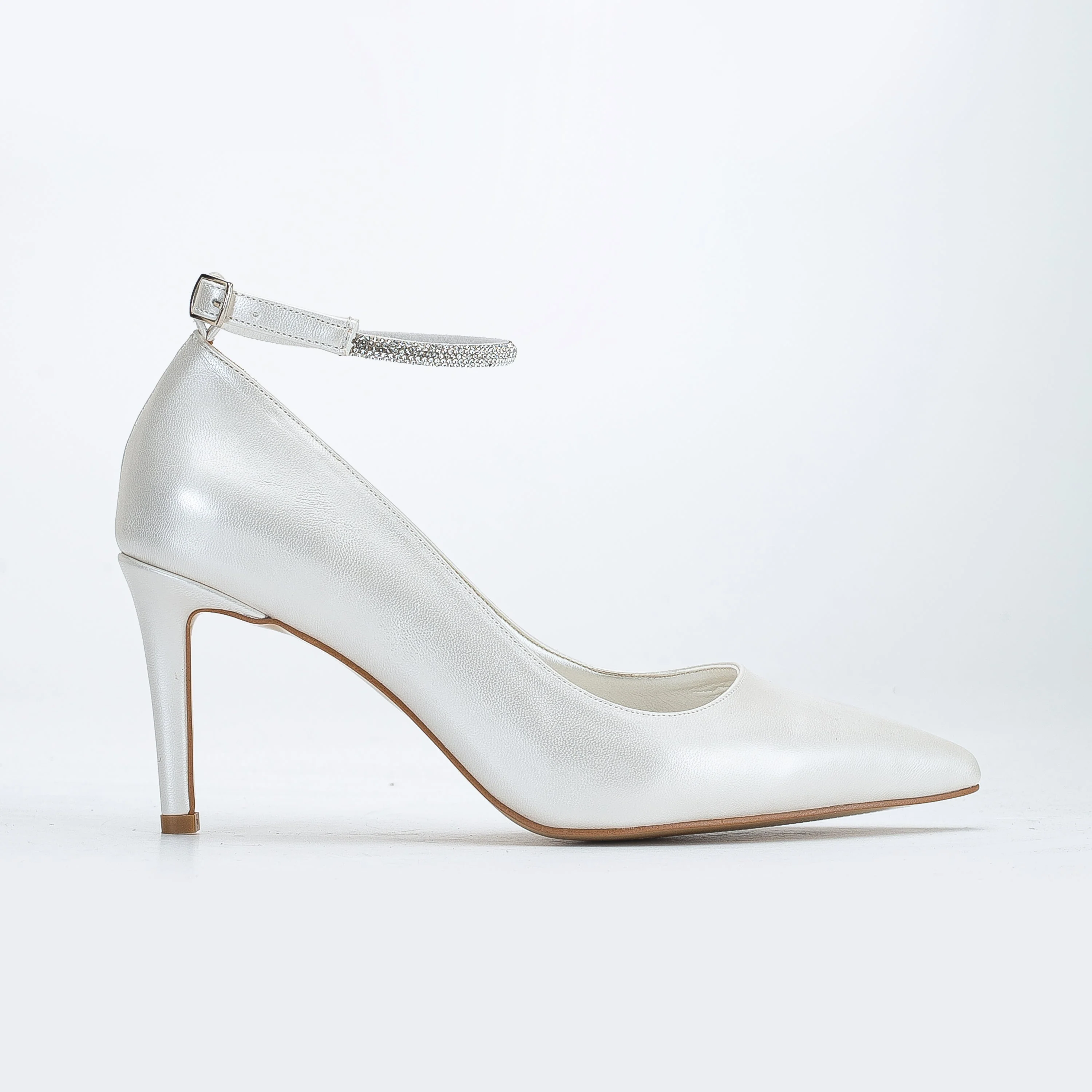 Penelope - Ivory Bridal Stiletto with Pearls - Image 6